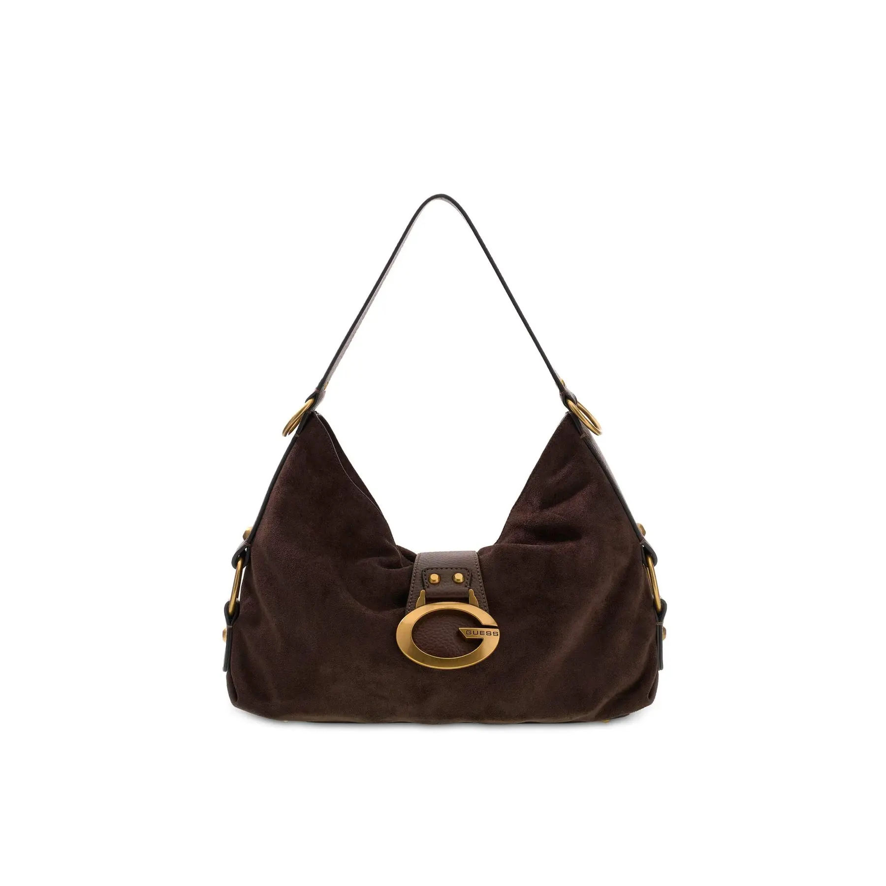 GUESS schoudertas Camden Shoulder Bag Espresso donkerbruin