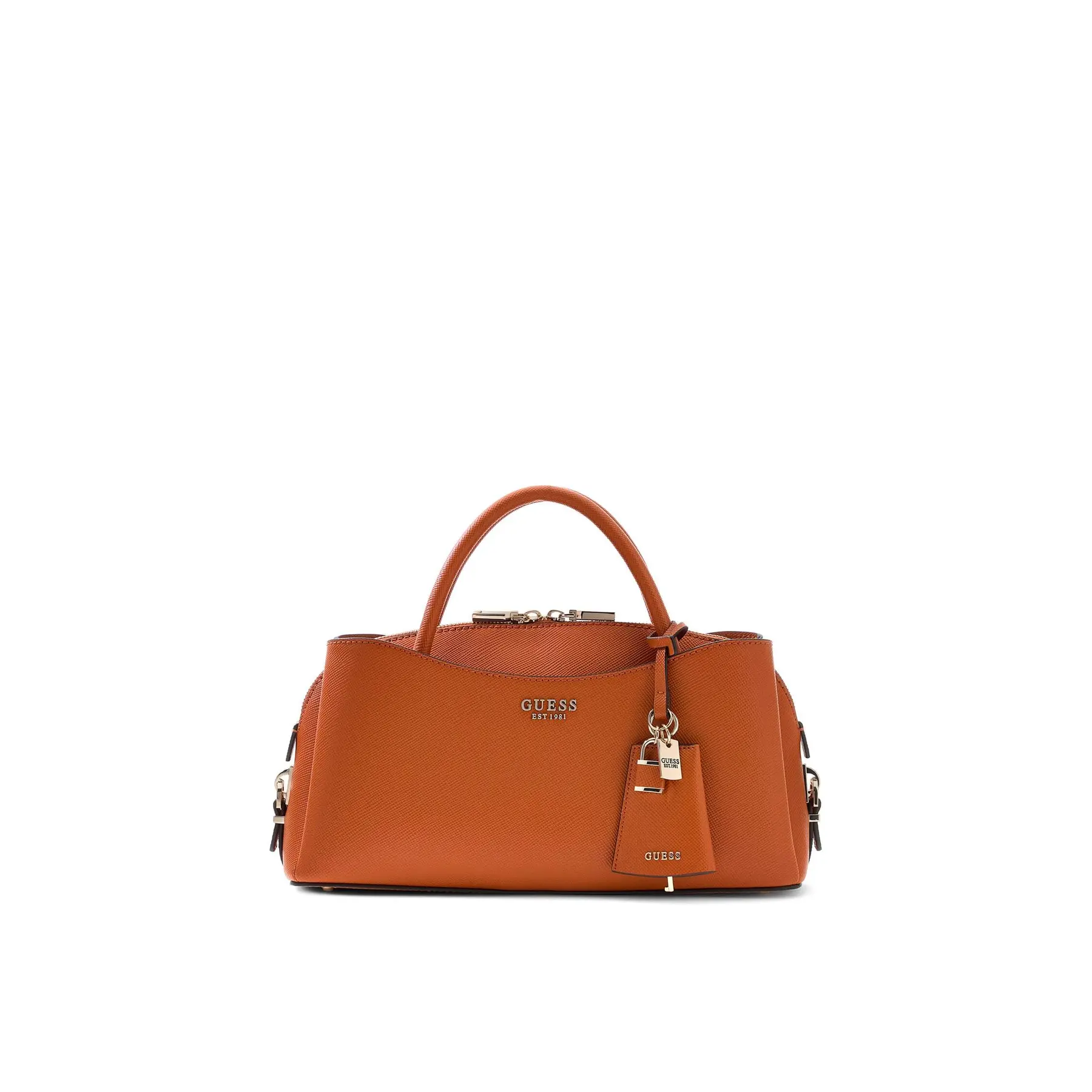 GUESS schoudertas handtas Danielle Girlfriend Satchel Ginger oranje