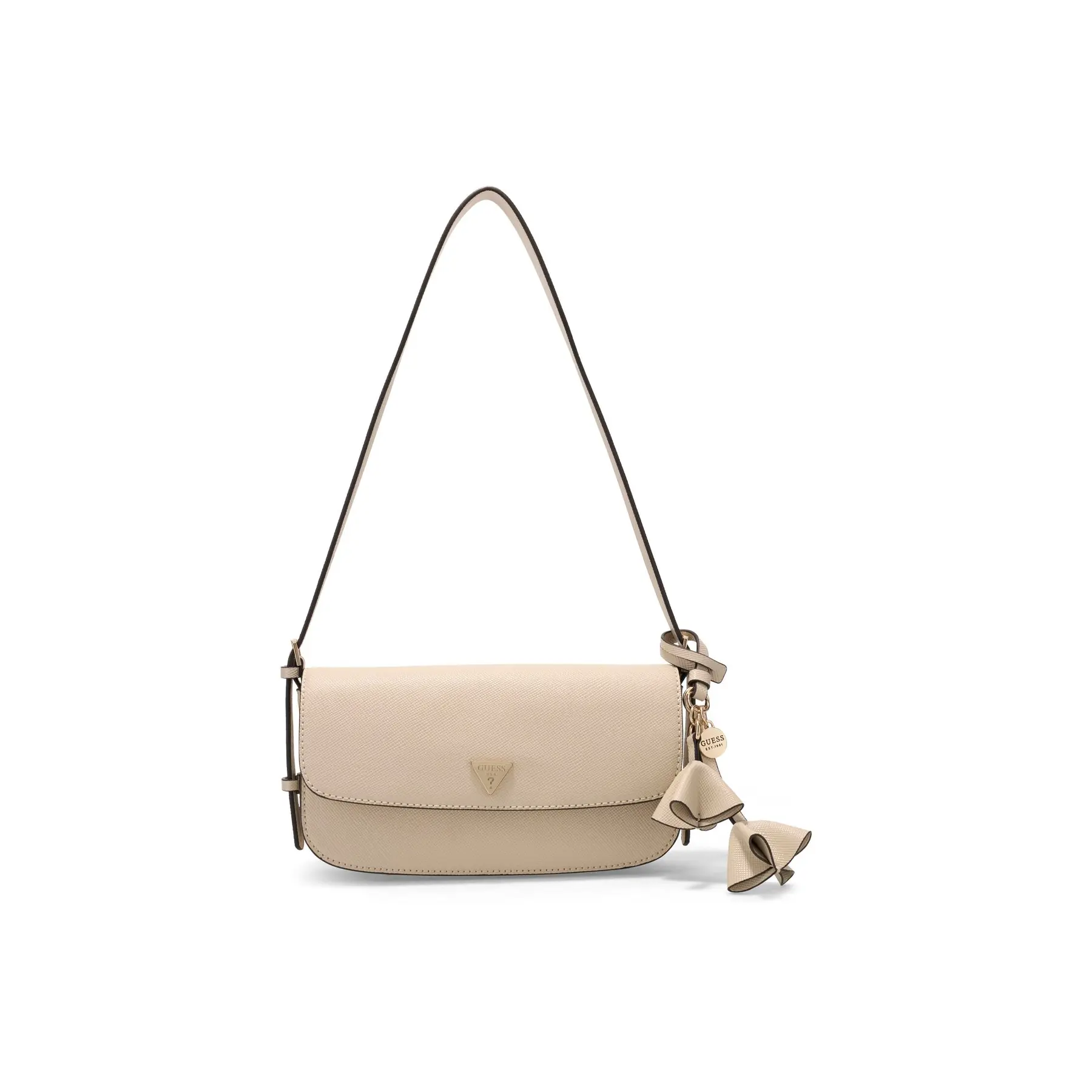 GUESS schoudertas Danielle Flap Shoulder Bag Bone beige