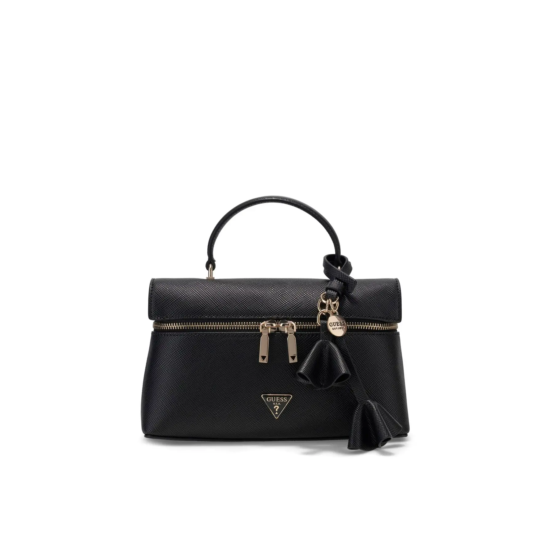 GUESS schoudertas handtas Danielle Hobo Bag Black zwart