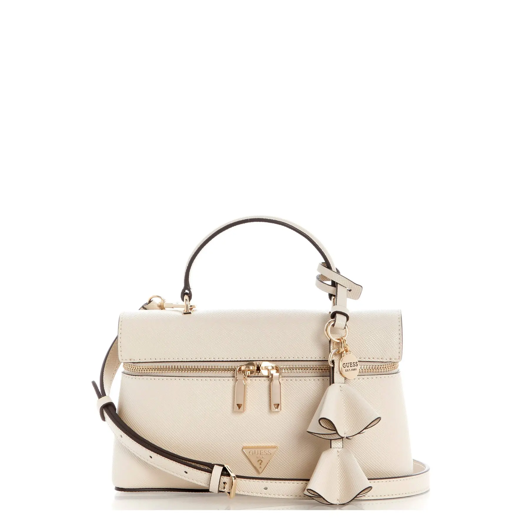 GUESS schoudertas handtas Danielle Hobo Bag Bone beige