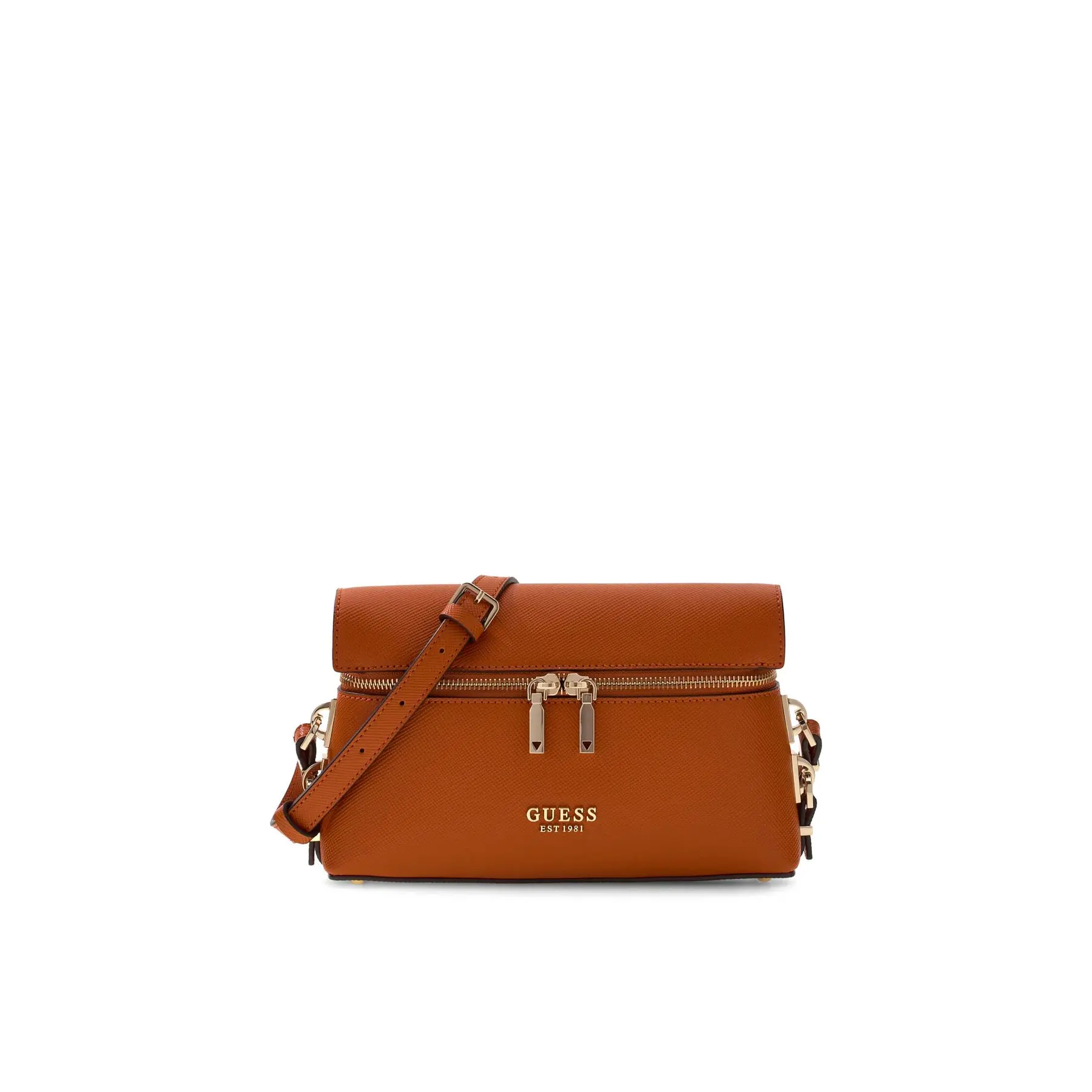 GUESS schoudertas handtas Danielle Hobo Bag Ginger oranje