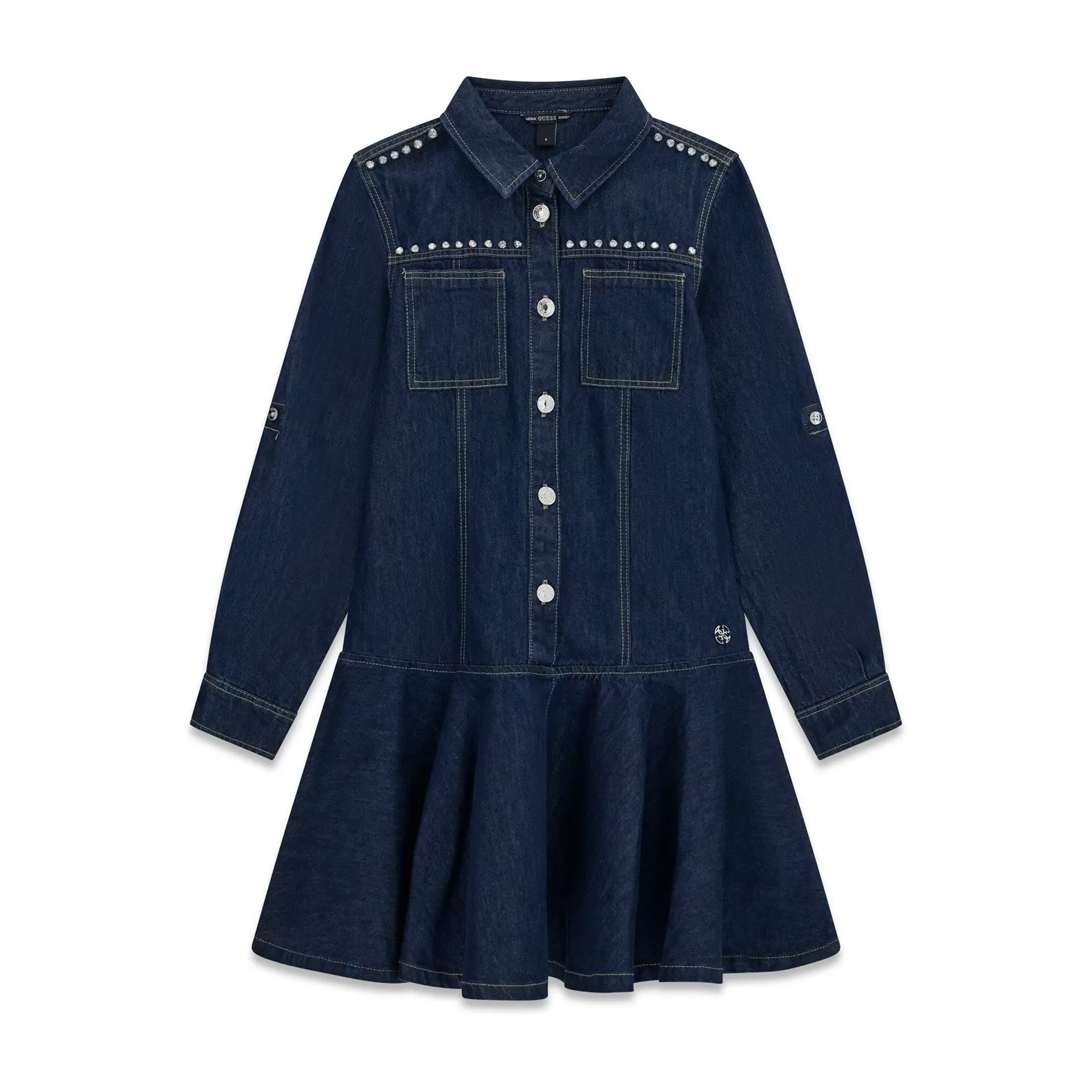 Robe en jean manches longues fille Guess