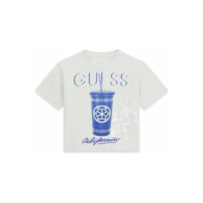 T-shirt in fantasia da bambina Guess Midi