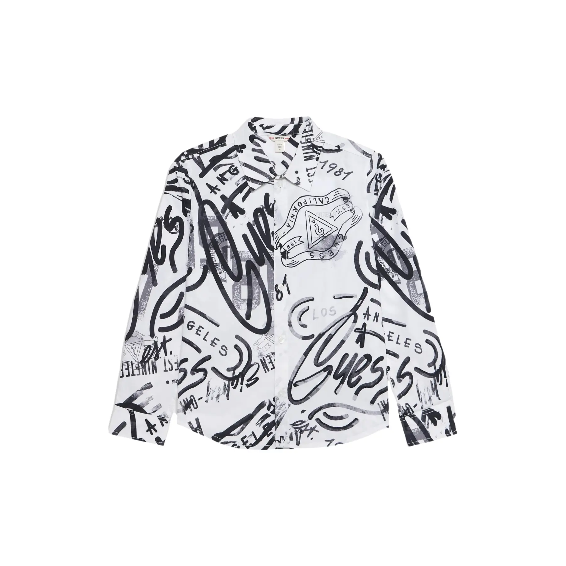 Langarmshirt Kind Guess Poplin