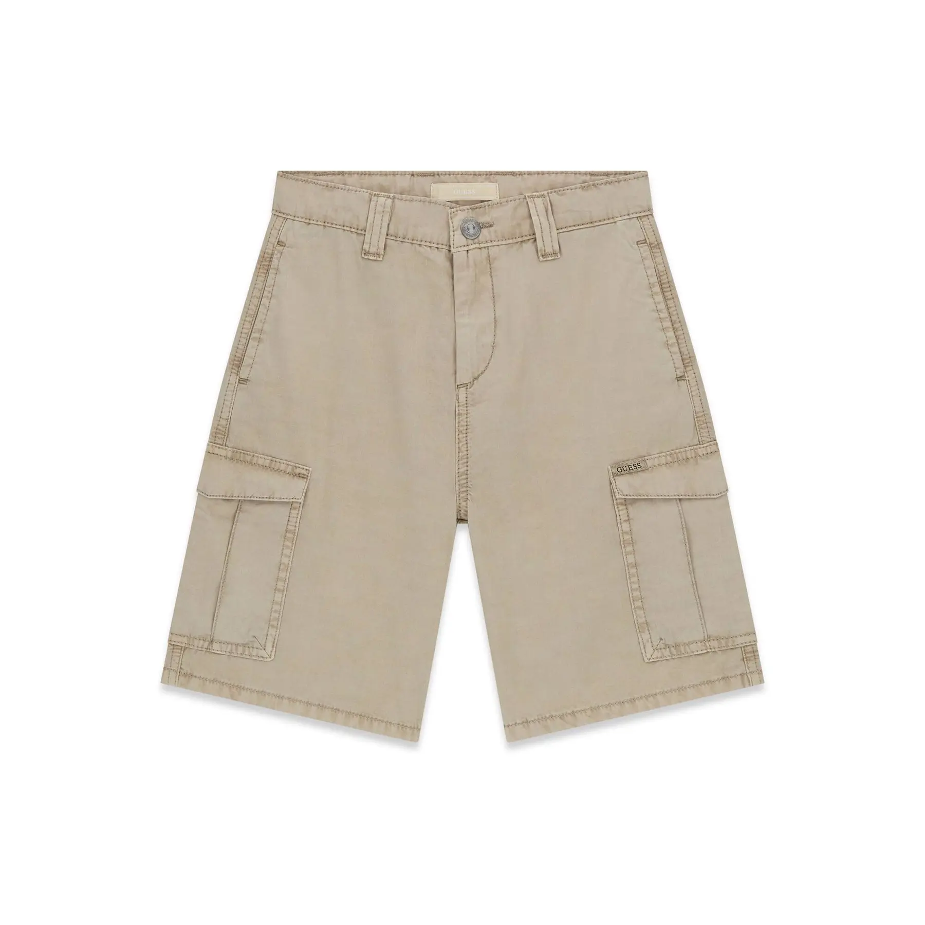 Pantaloni cargo corti in popeline rigido per bambini Guess GMD