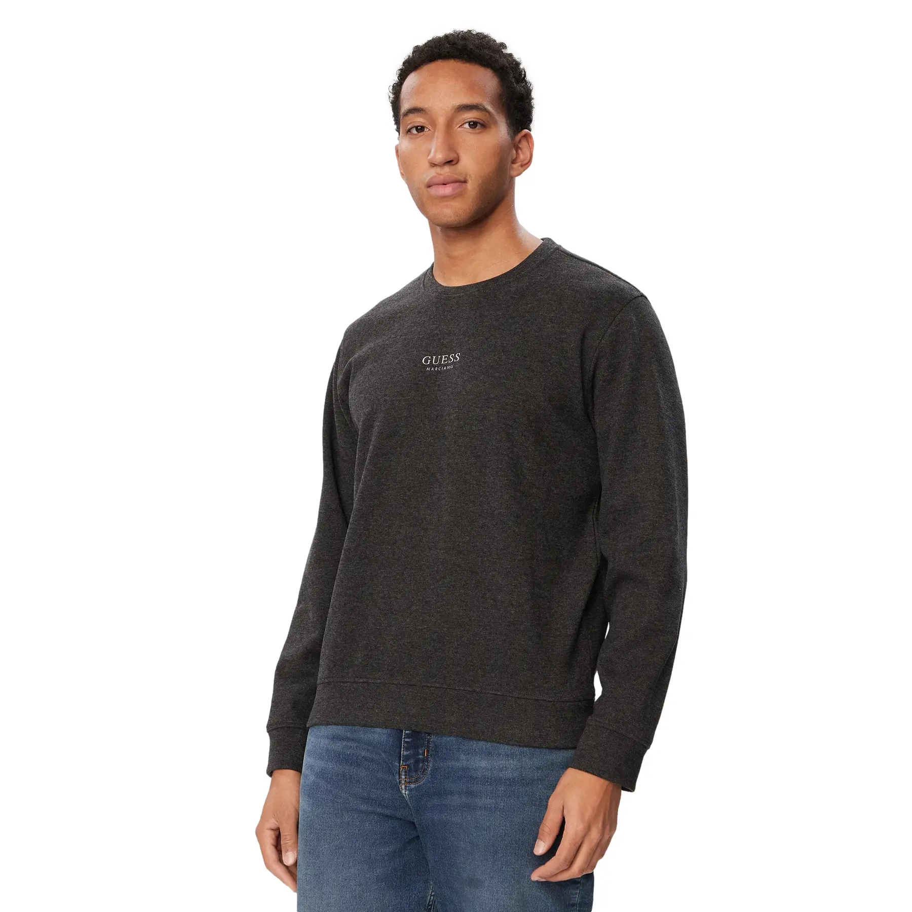 Guess Men's Noir Sweatshirt Cn