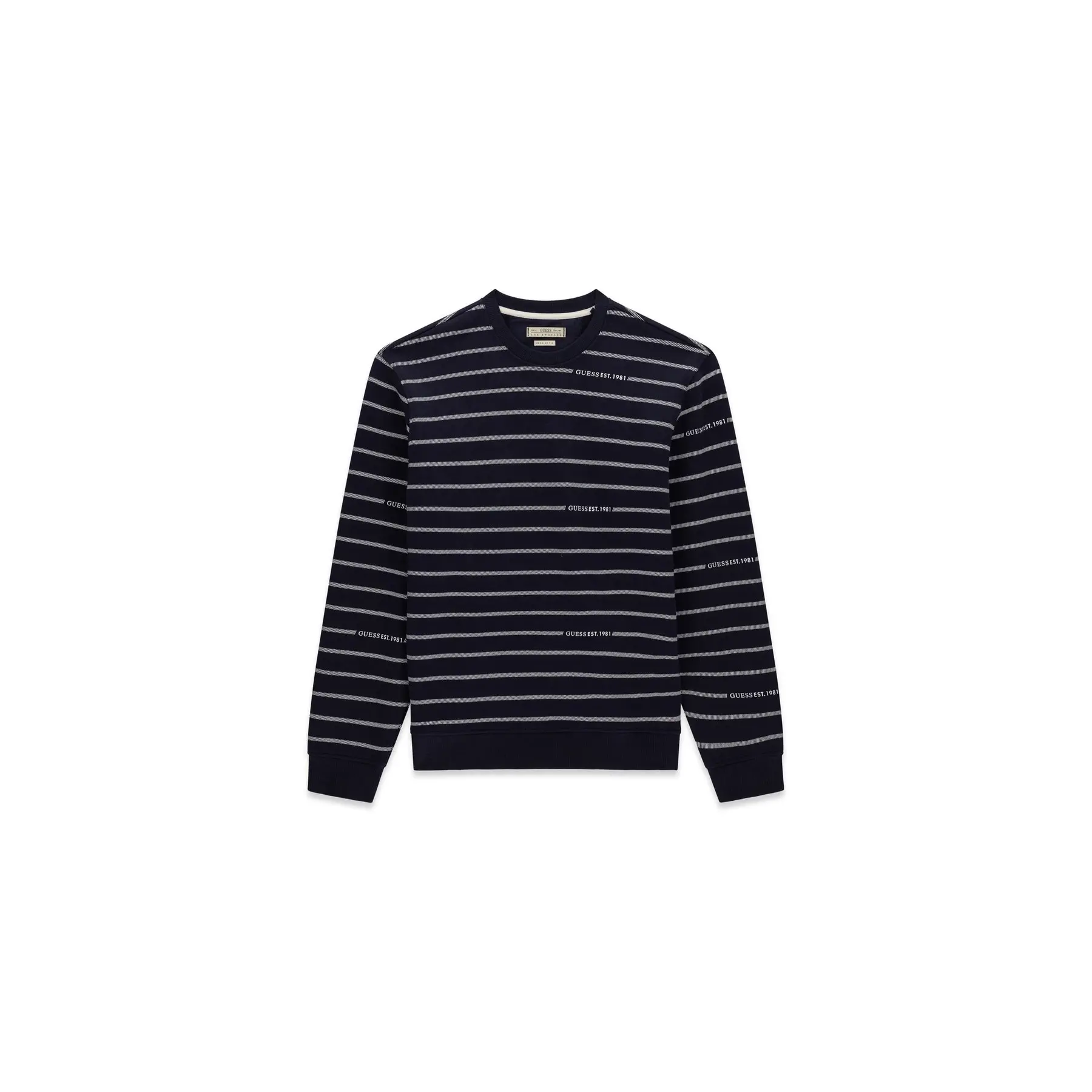 Sweatshirt Guess Stripe Logo Print