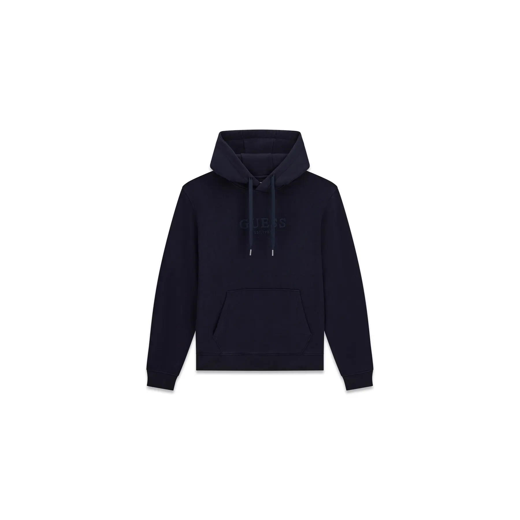 Guess Uomo Bleu Felpa Con Cappuccio Classic
