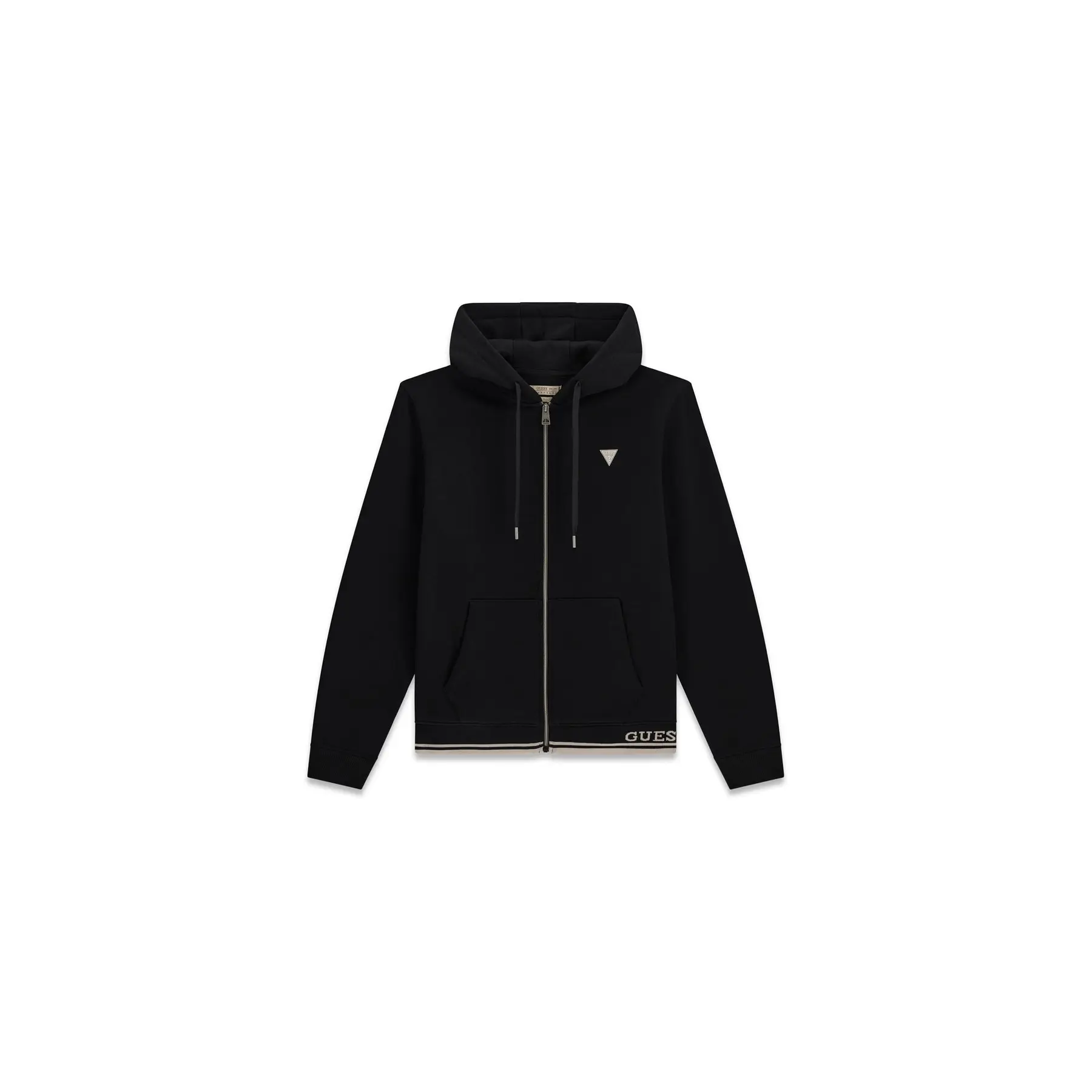 Guess Men's Noir Zip-Up Hoodie Classic