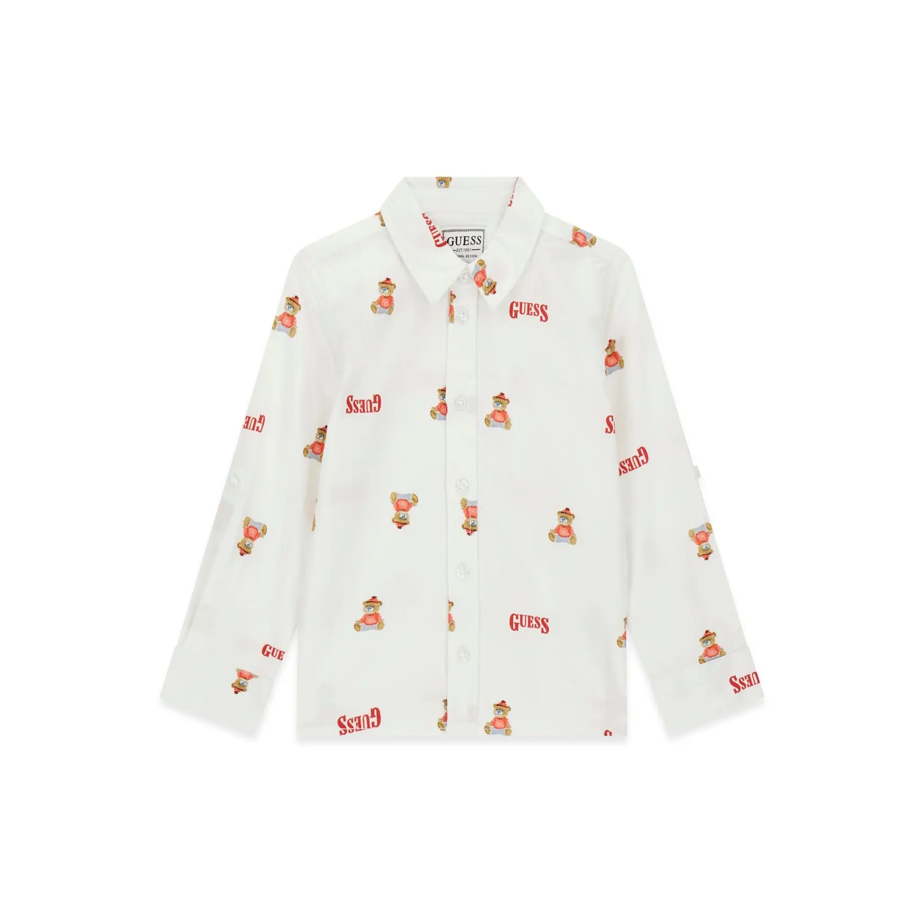 Chemise manches longues adjustable bébé garçon Guess Oxford Chemise manches longues adjustable bébé garçon Guess Oxford
