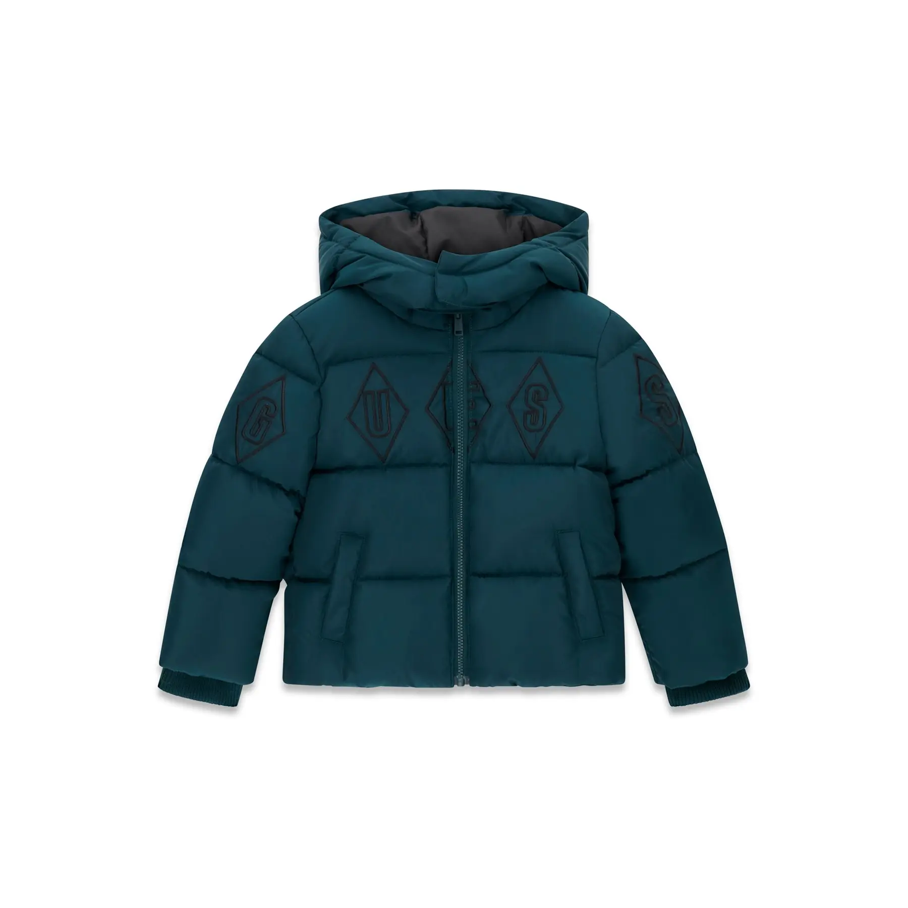 Piumino con zip con cappuccio da donna Guess N6B01-W4104