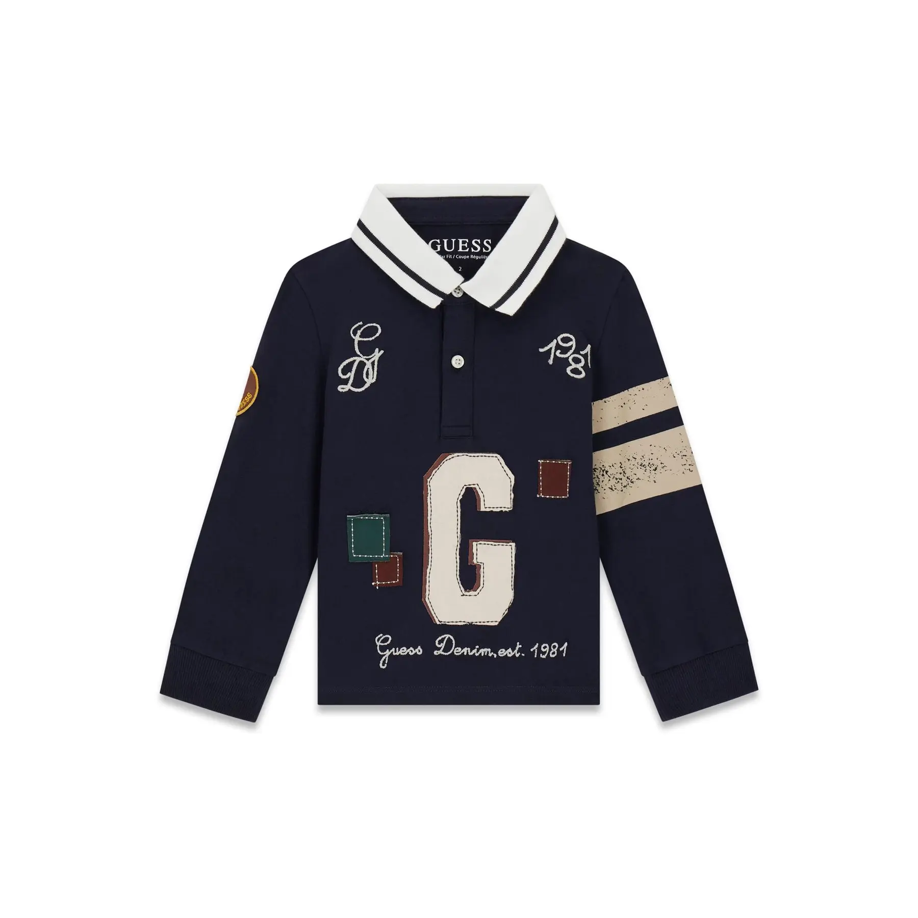 Guess Bleu Children's Long Sleeve Jersey Polo