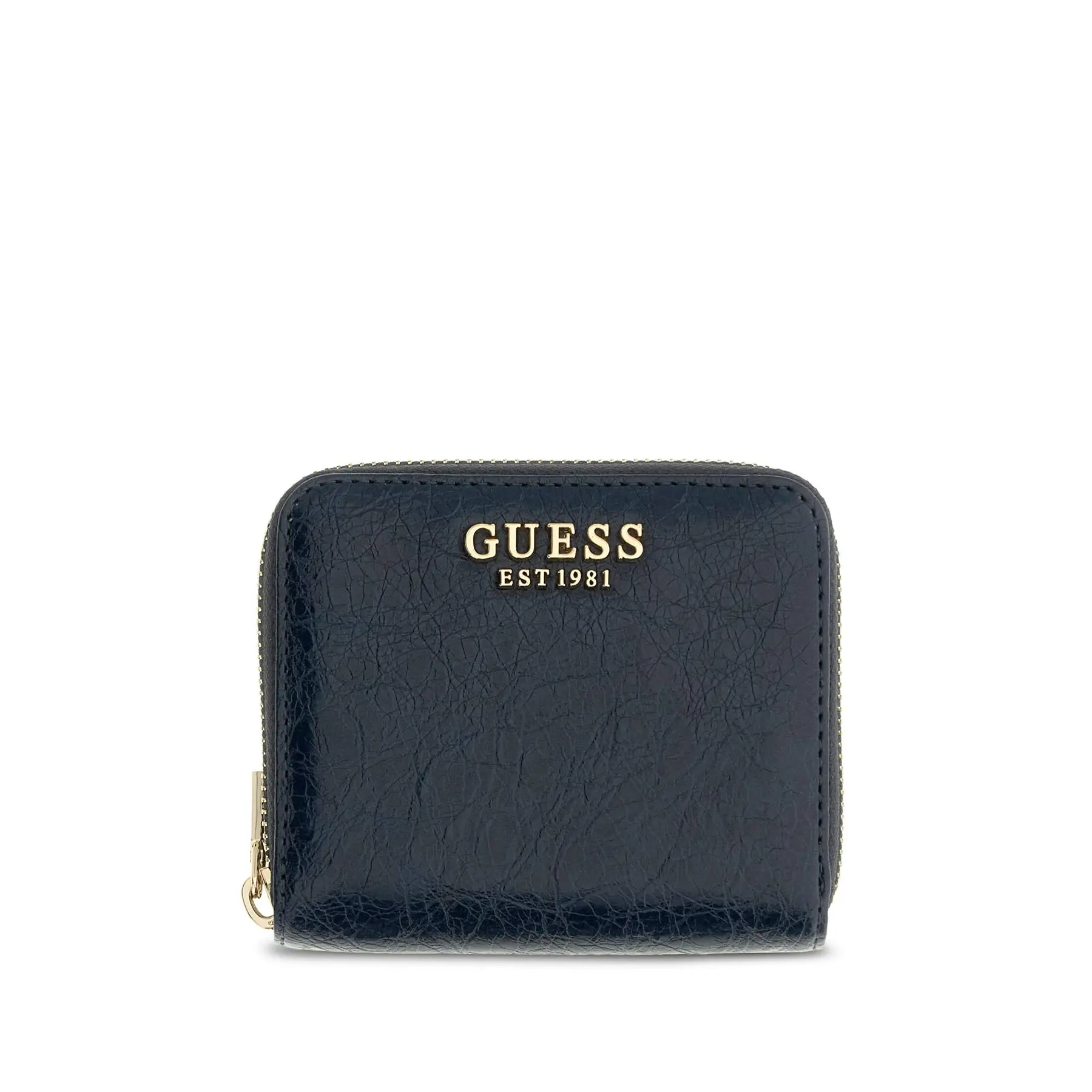 GUESS portemonnee Antonia SLG Zip Around Wallet Midnight donkerblauw
