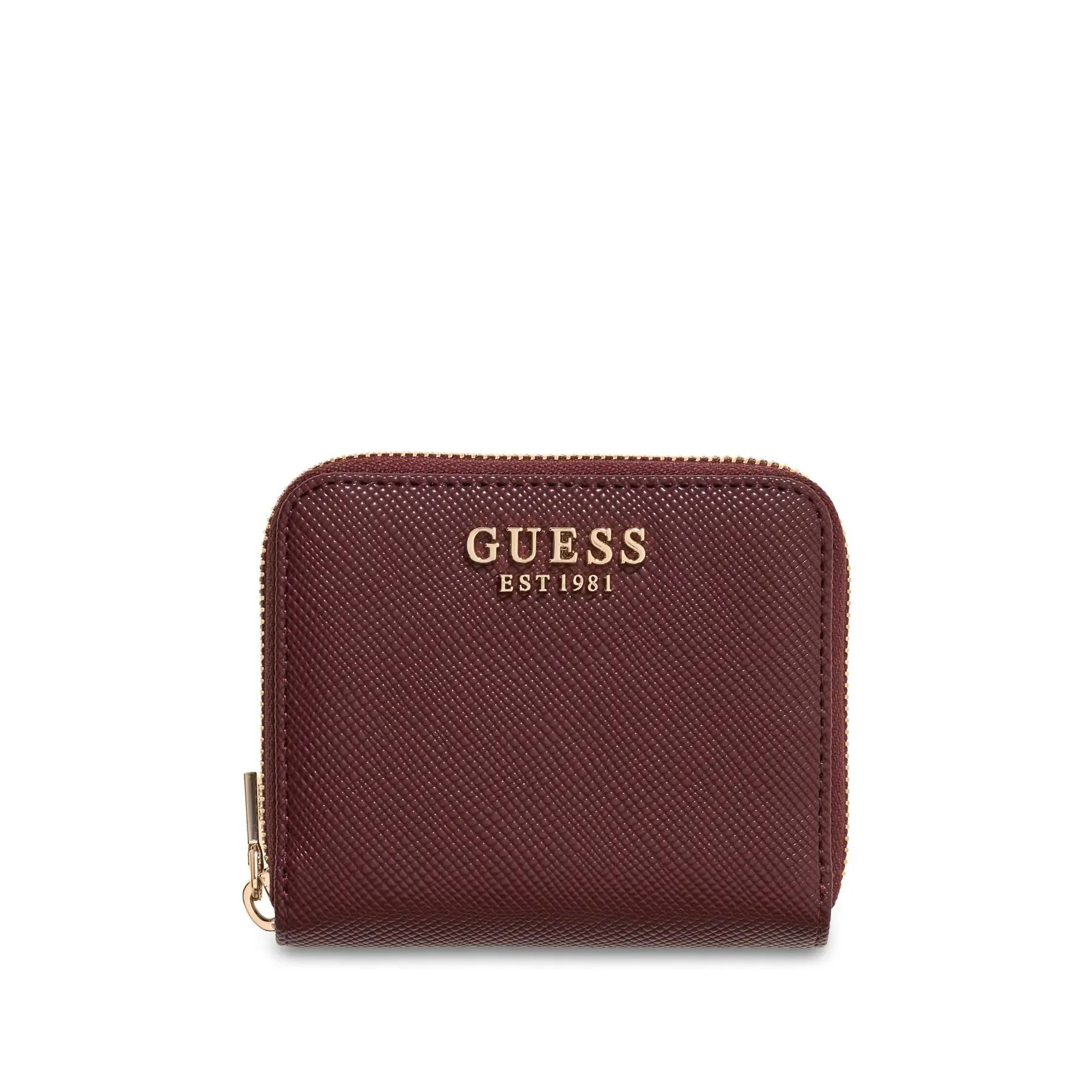 GUESS Laurel II Small Zip Around Dames Portemonnee - Burgundy