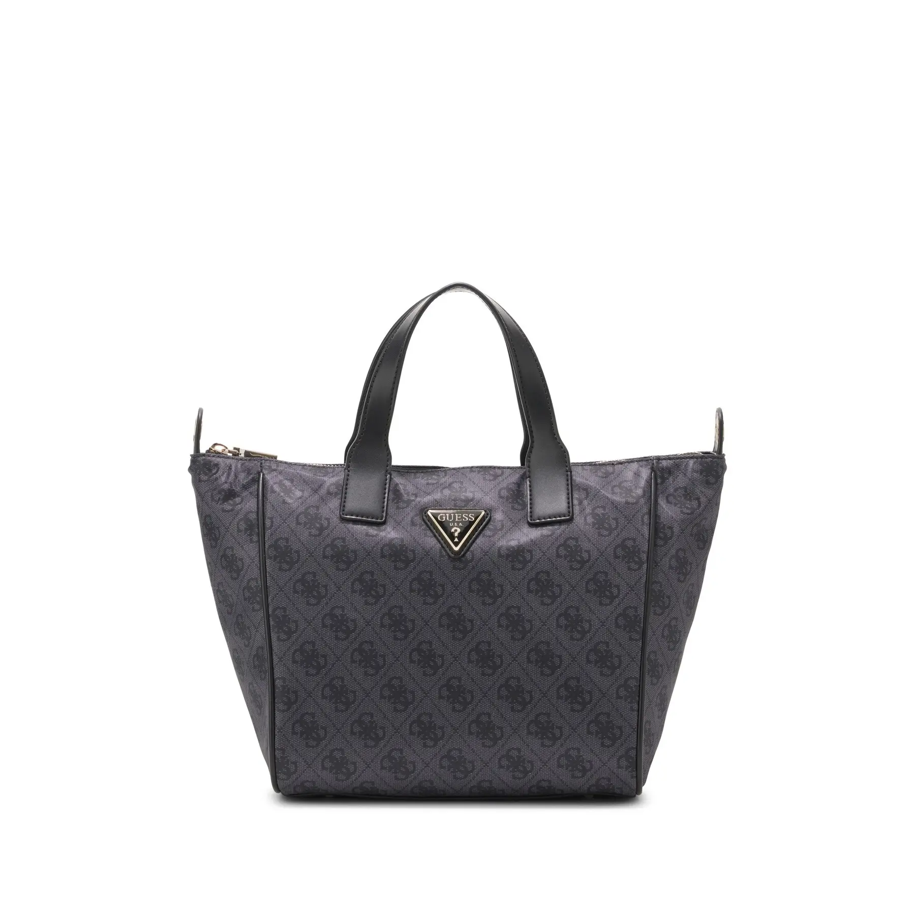 GUESS handtas schoudertas Adrian Logo Tote Coal Logo donkergrijs