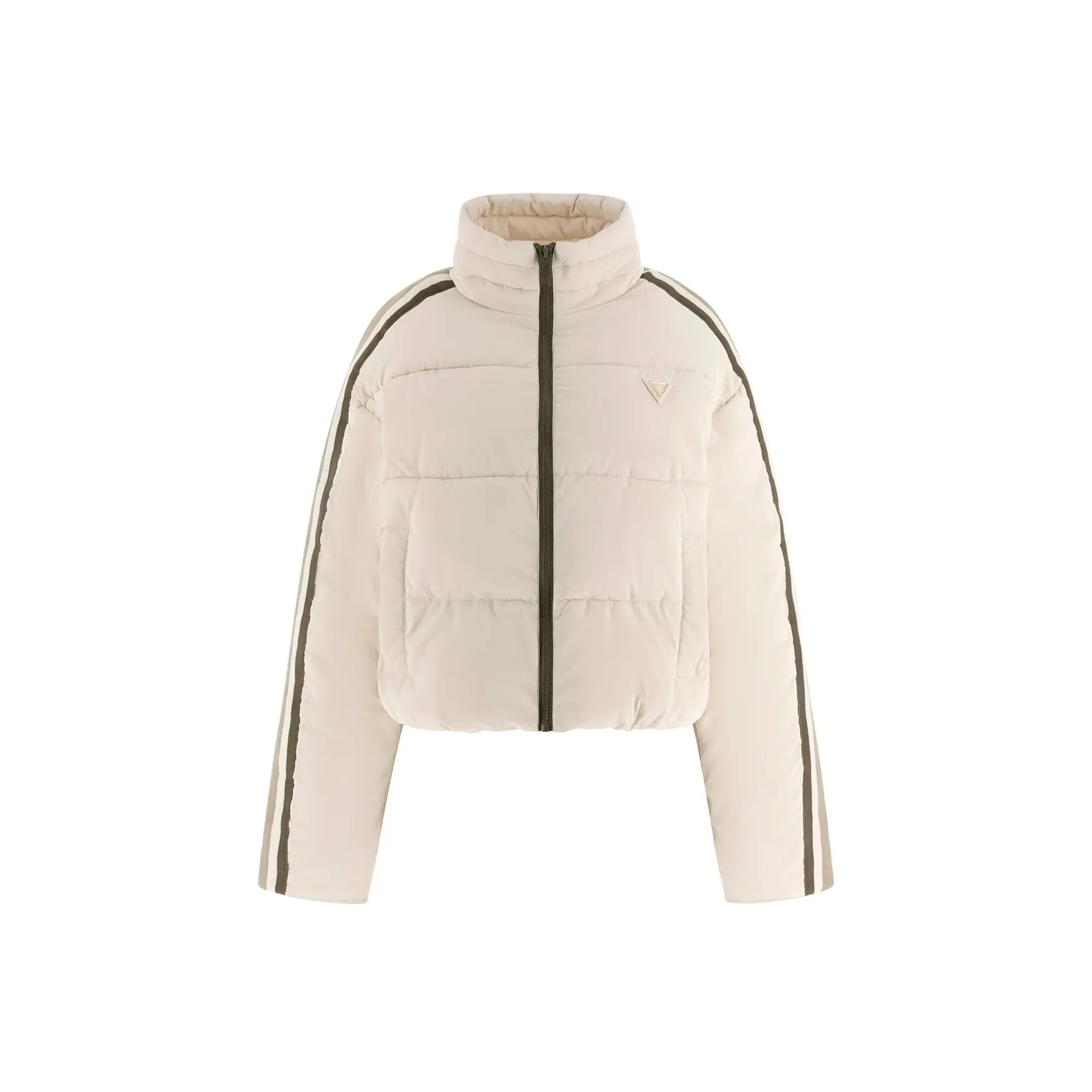 Giacca piumino donna con bande a contrasto Guess