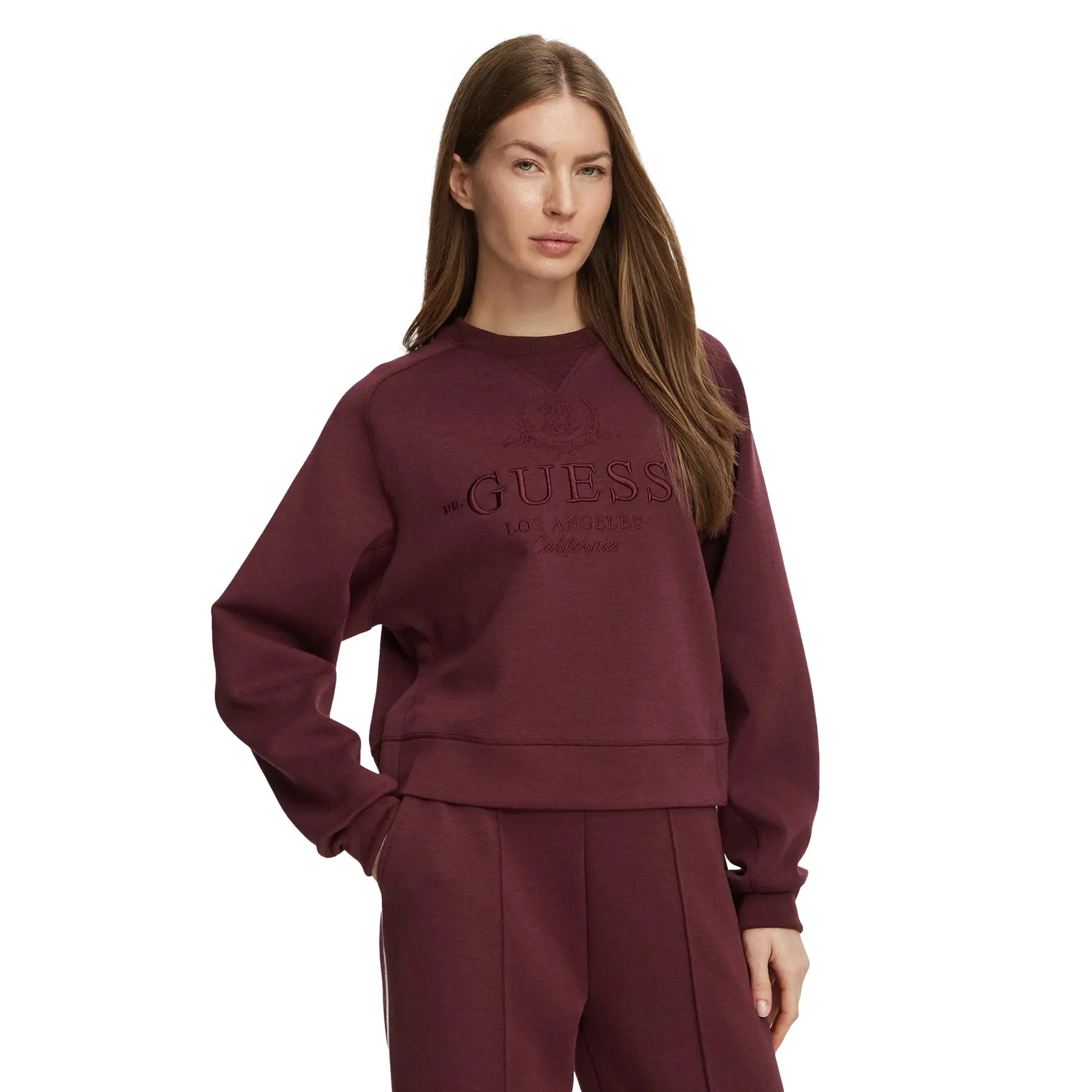 Guess Women's Blanc Long Sleeve T-Shirt Elira