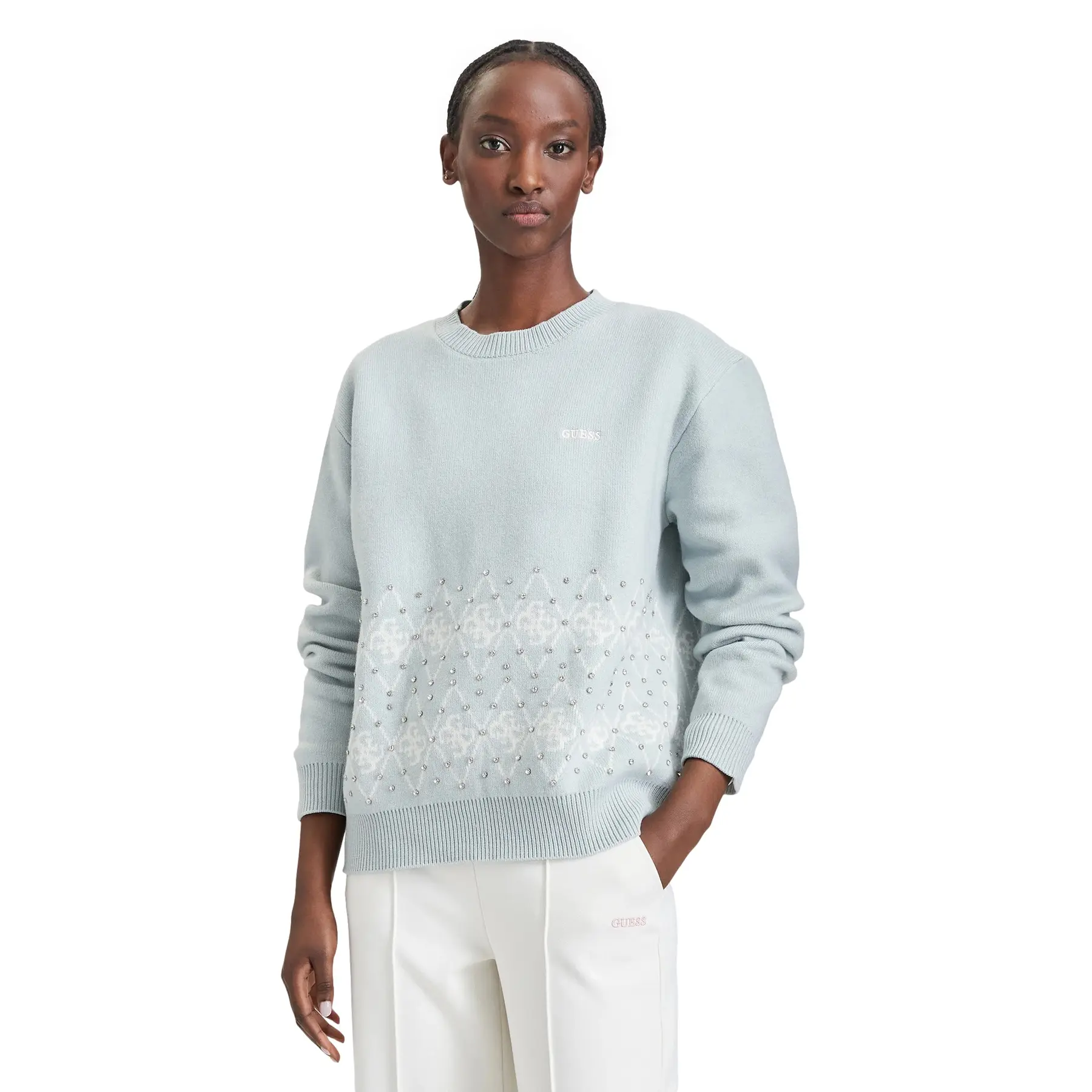 Damen-Jacquard-Pullover Guess Lily