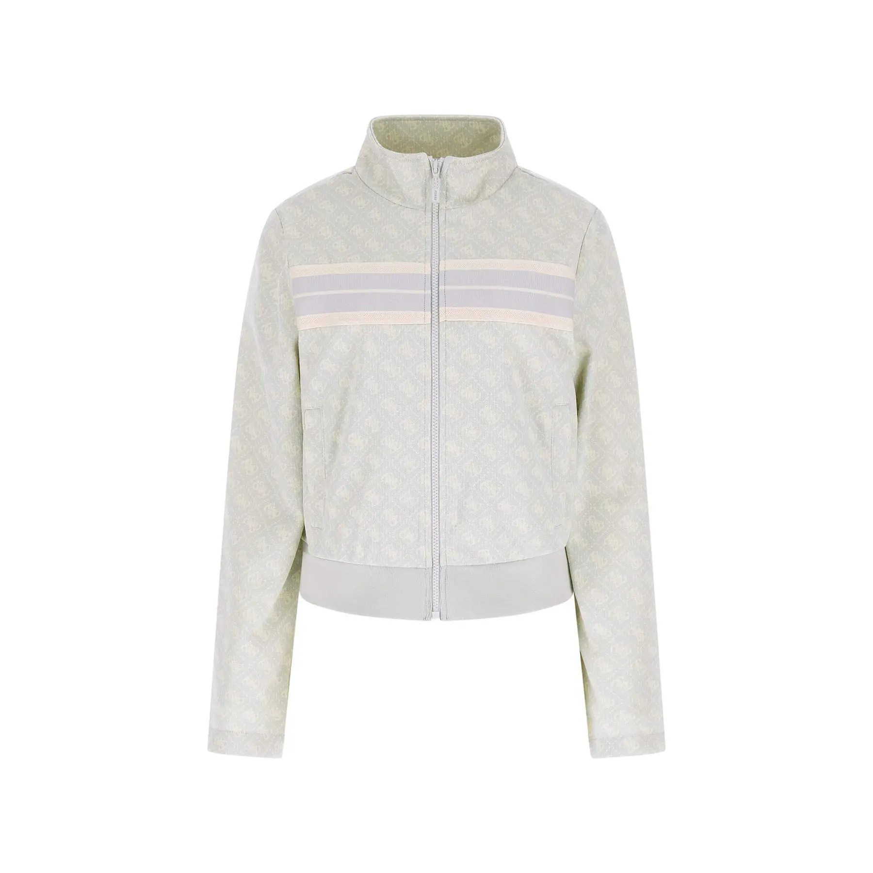 Felpa con cerniera da donna Guess Jacquard 4G