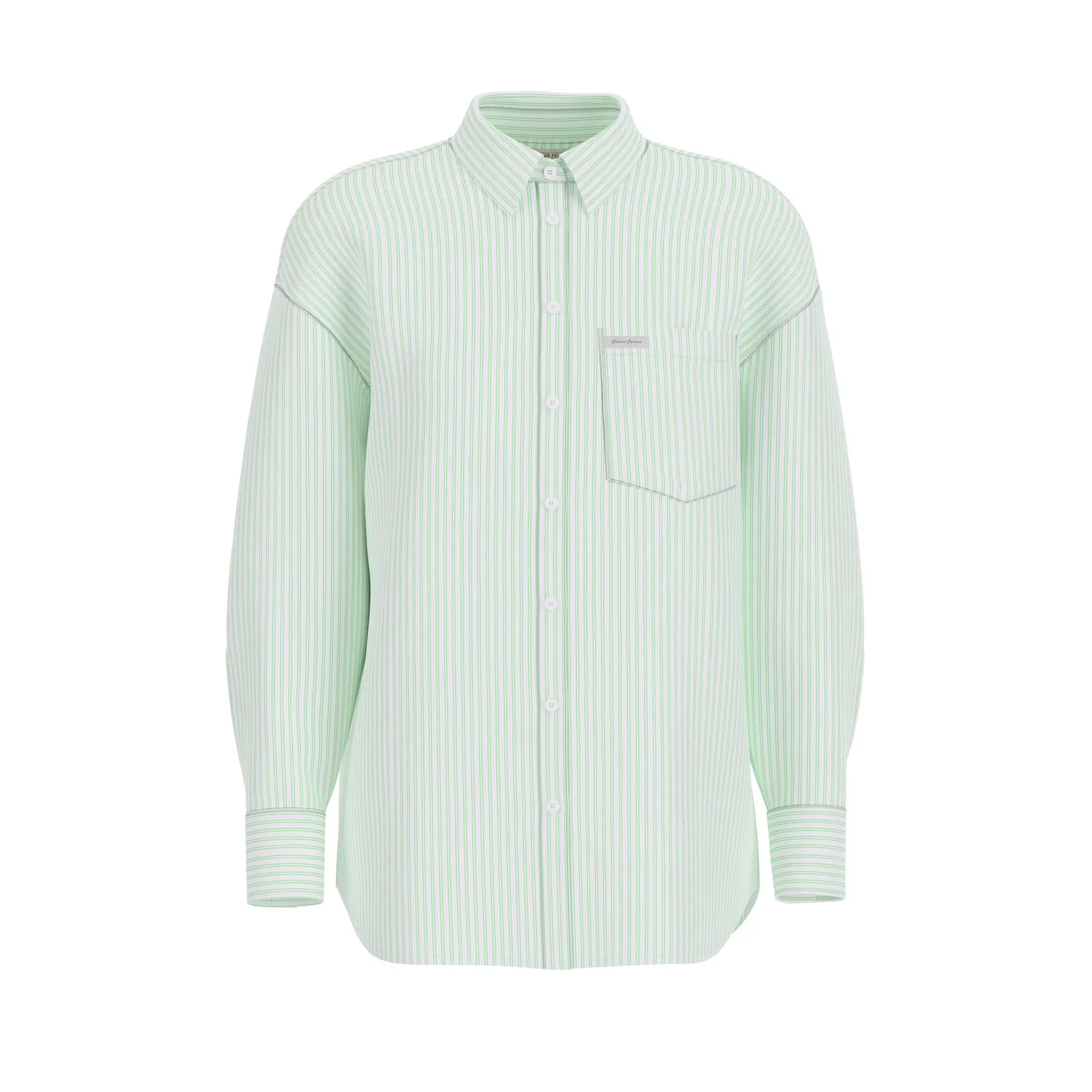 Oversized blouse met lange mouwen en zak voor dames Guess