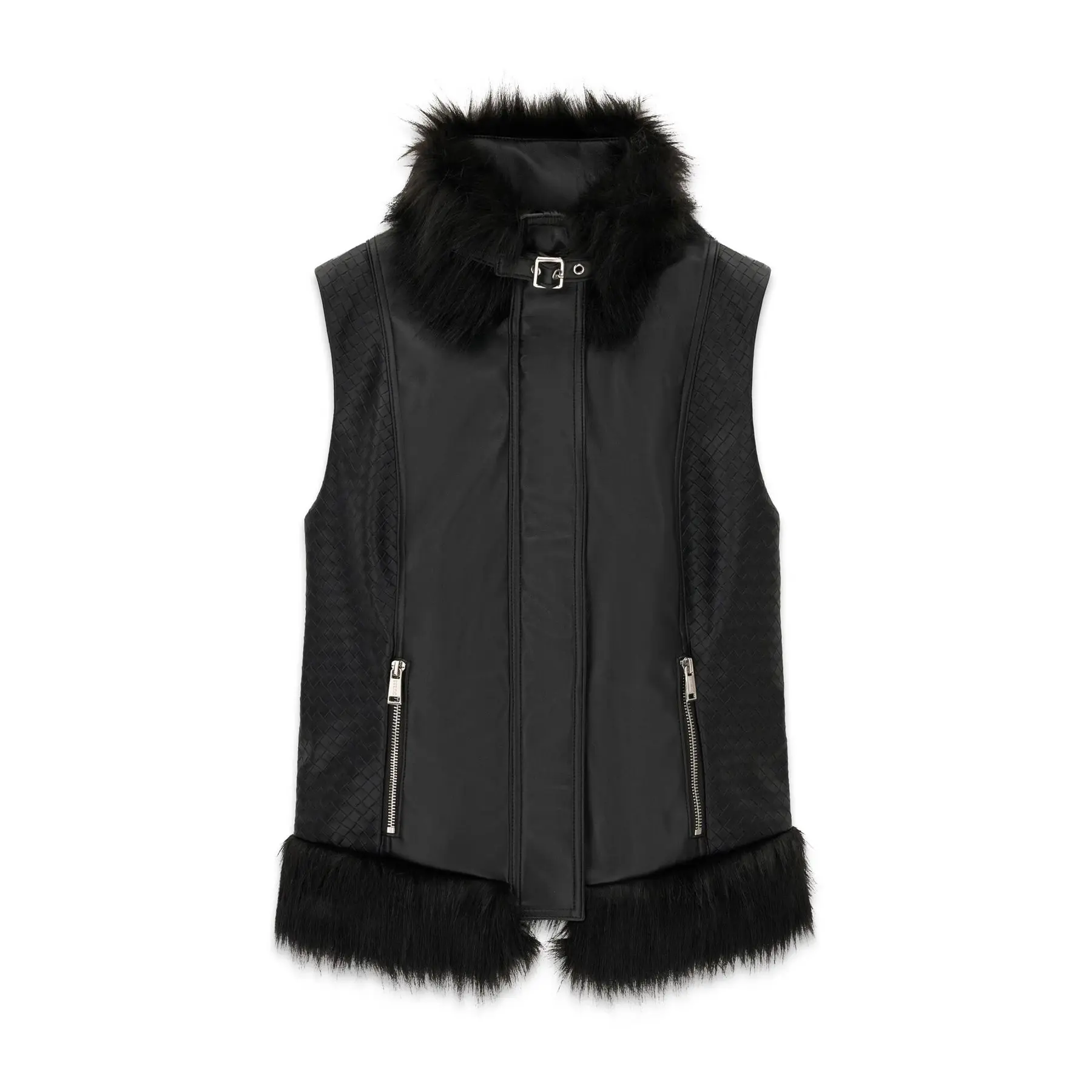 Faux Fur Weste Damen Guess New Amari