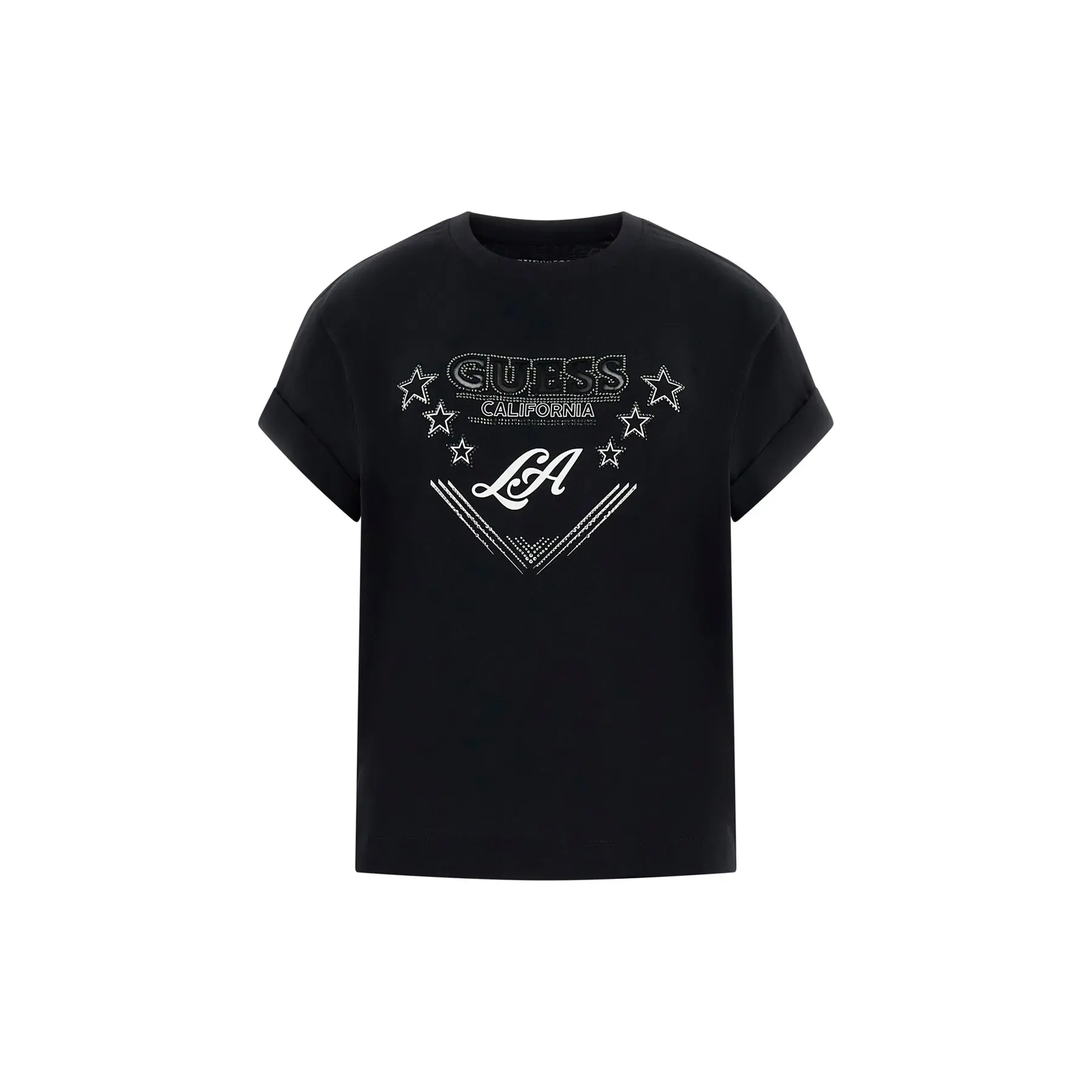 T-shirt da donna con strass Guess