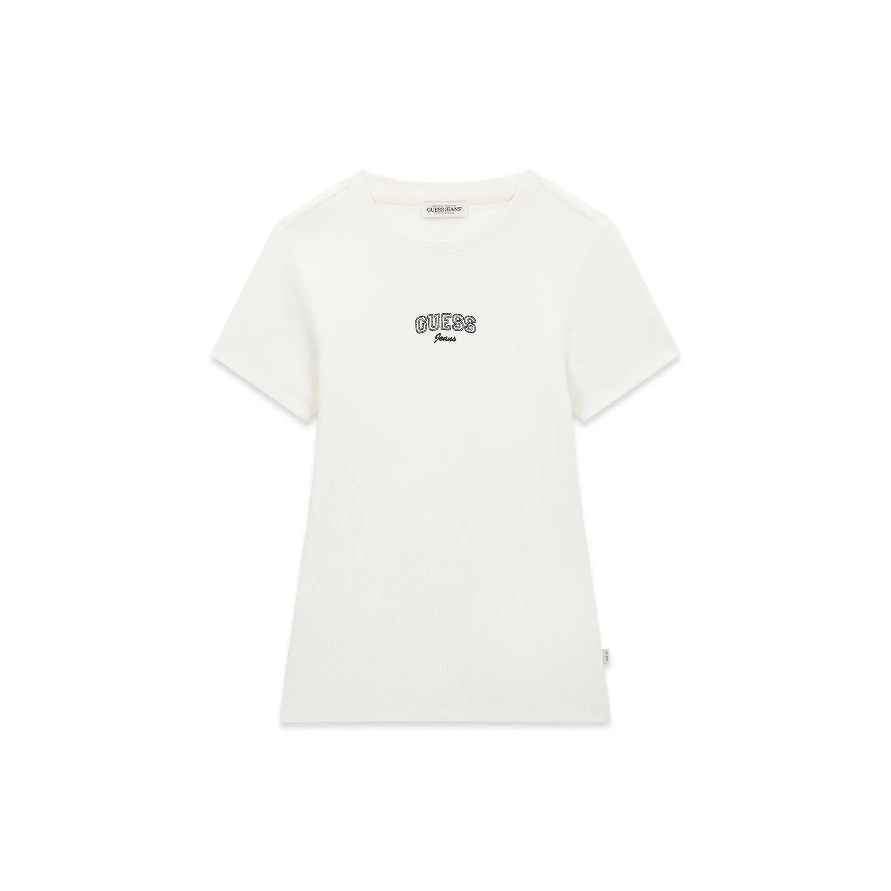 Kurzarm-T-Shirt mit gesticktem Logo für Damen Guess