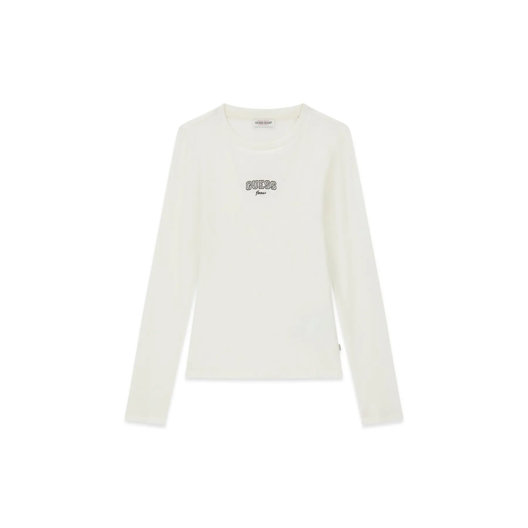 T-shirt donna con logo ricamato Guess