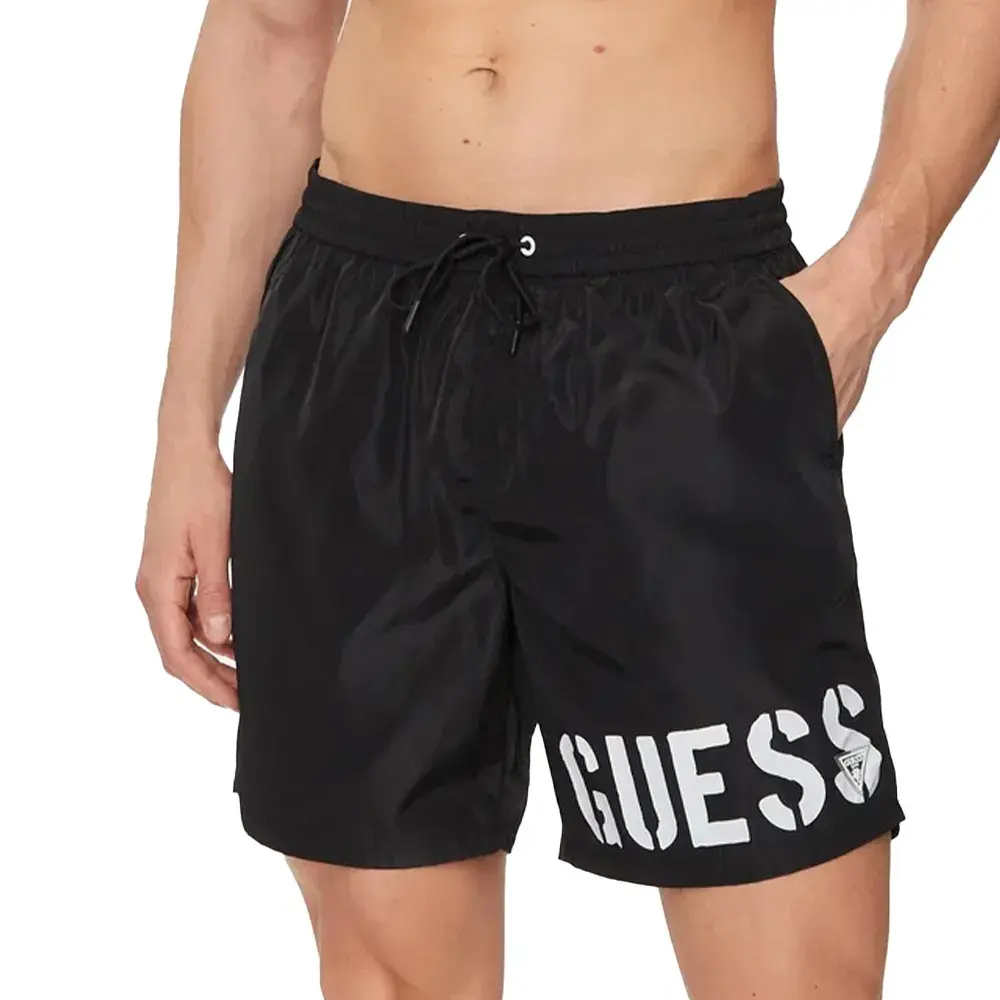 Guess Schwarz Stylische Badehose Active G