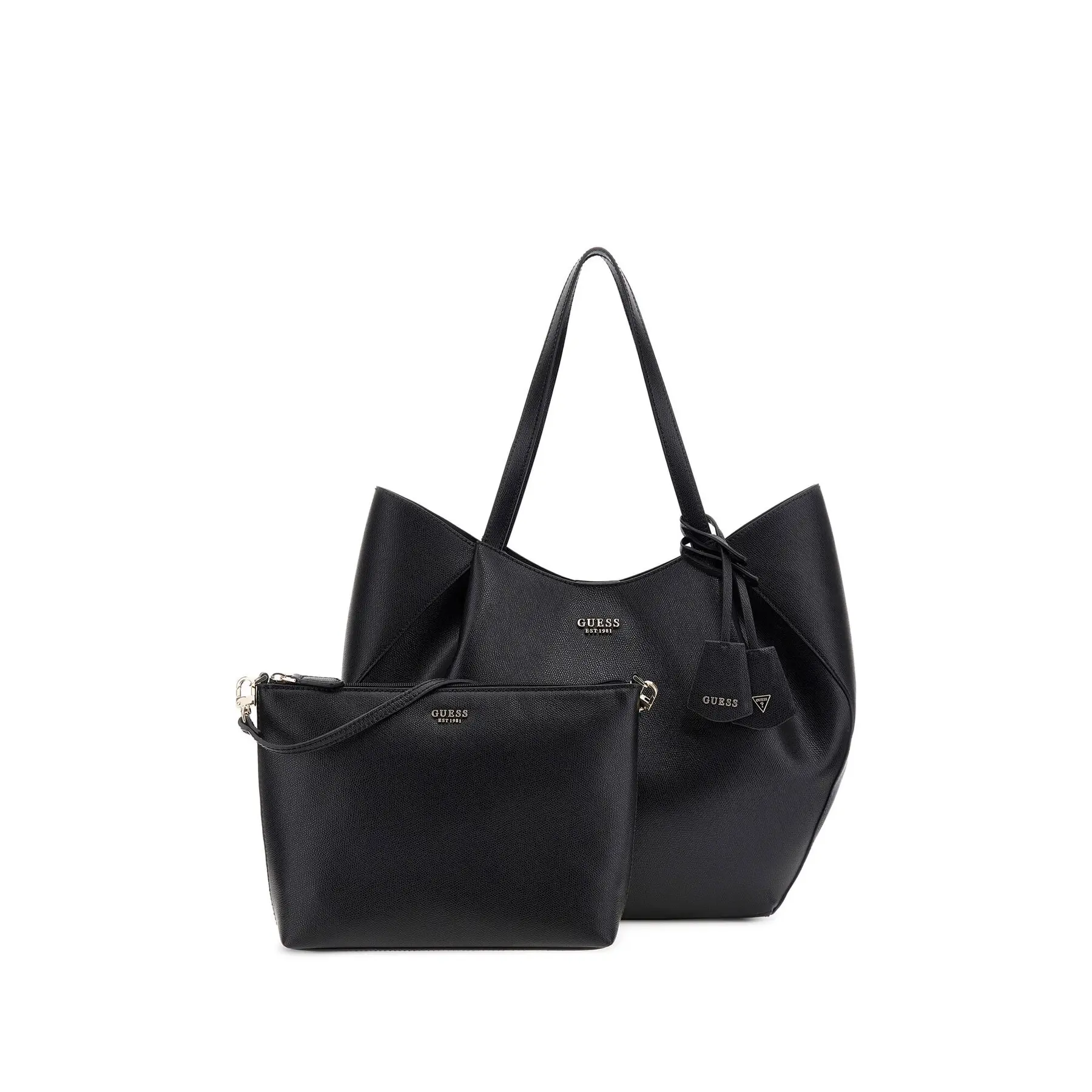 Guess Women's Black Tote Bag 2 En 1 Amorette