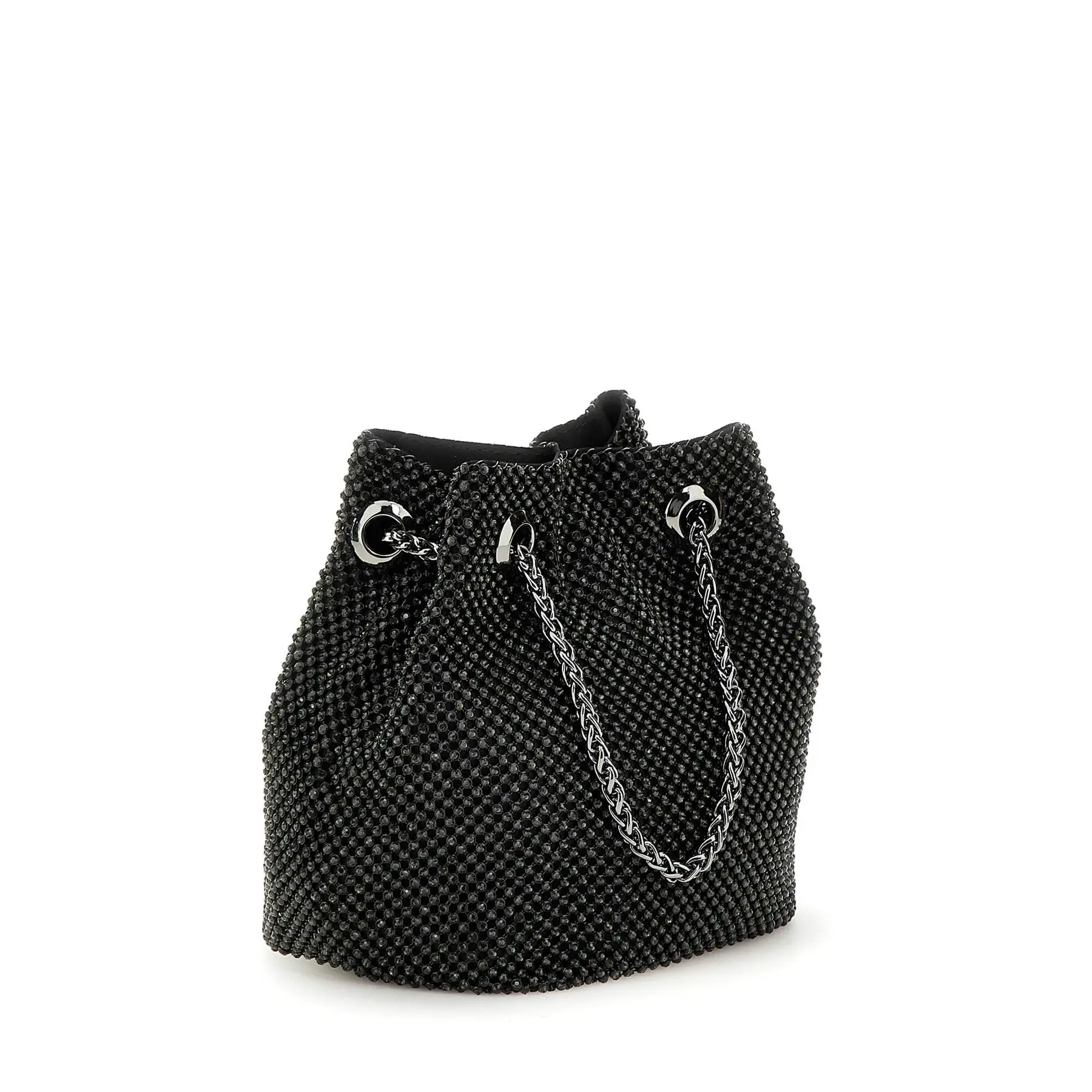 Schoudertas met knoopsluiting. vrouw Guess Zalina