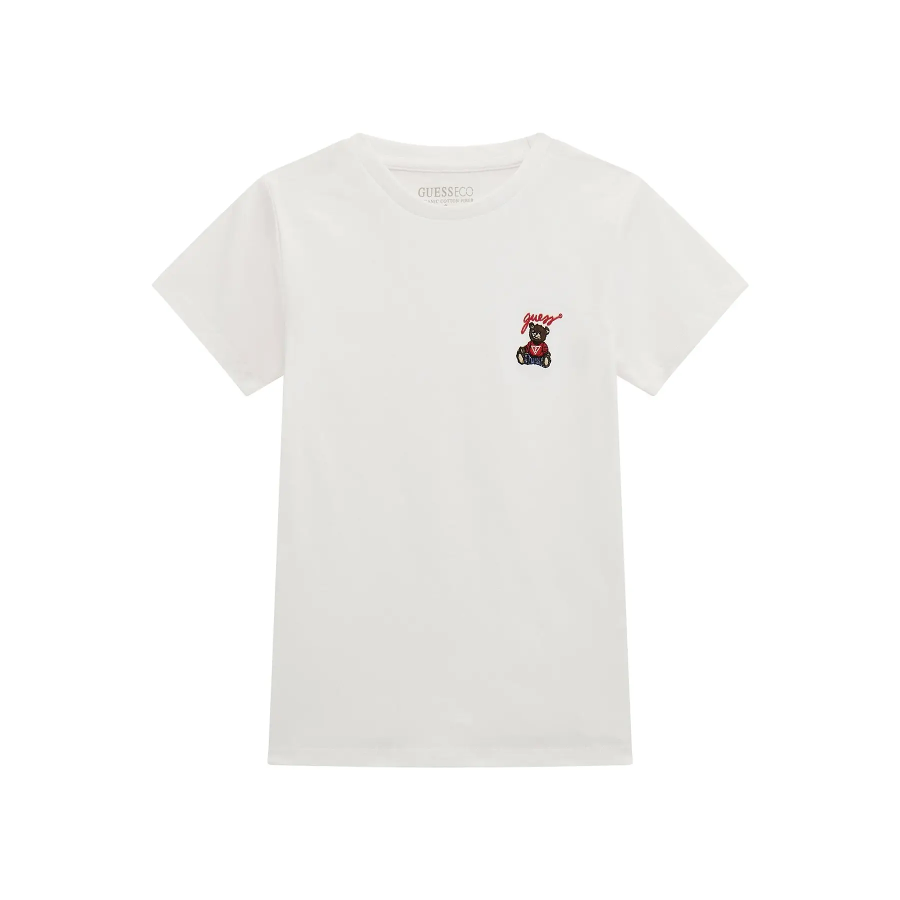 Mädchen Baumwoll T-Shirt mit Rundhalsausschnitt Guess