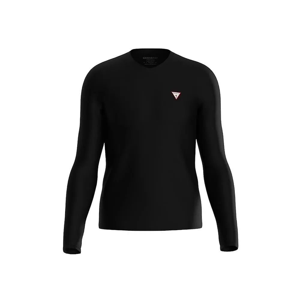 T-shirt maniche lunghe con scollo a V Guess Core