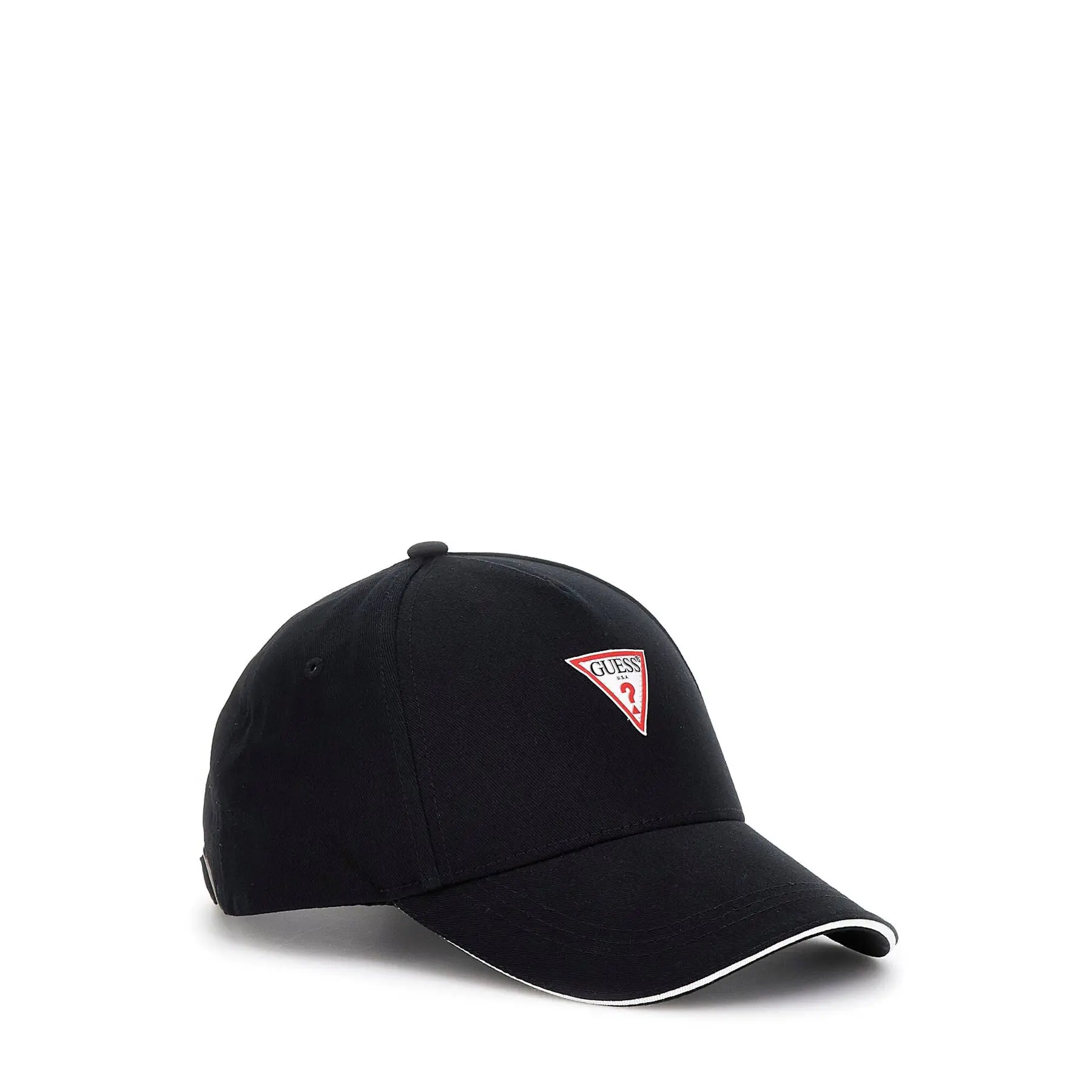Guess Black Baseball Cap Triangle Logo