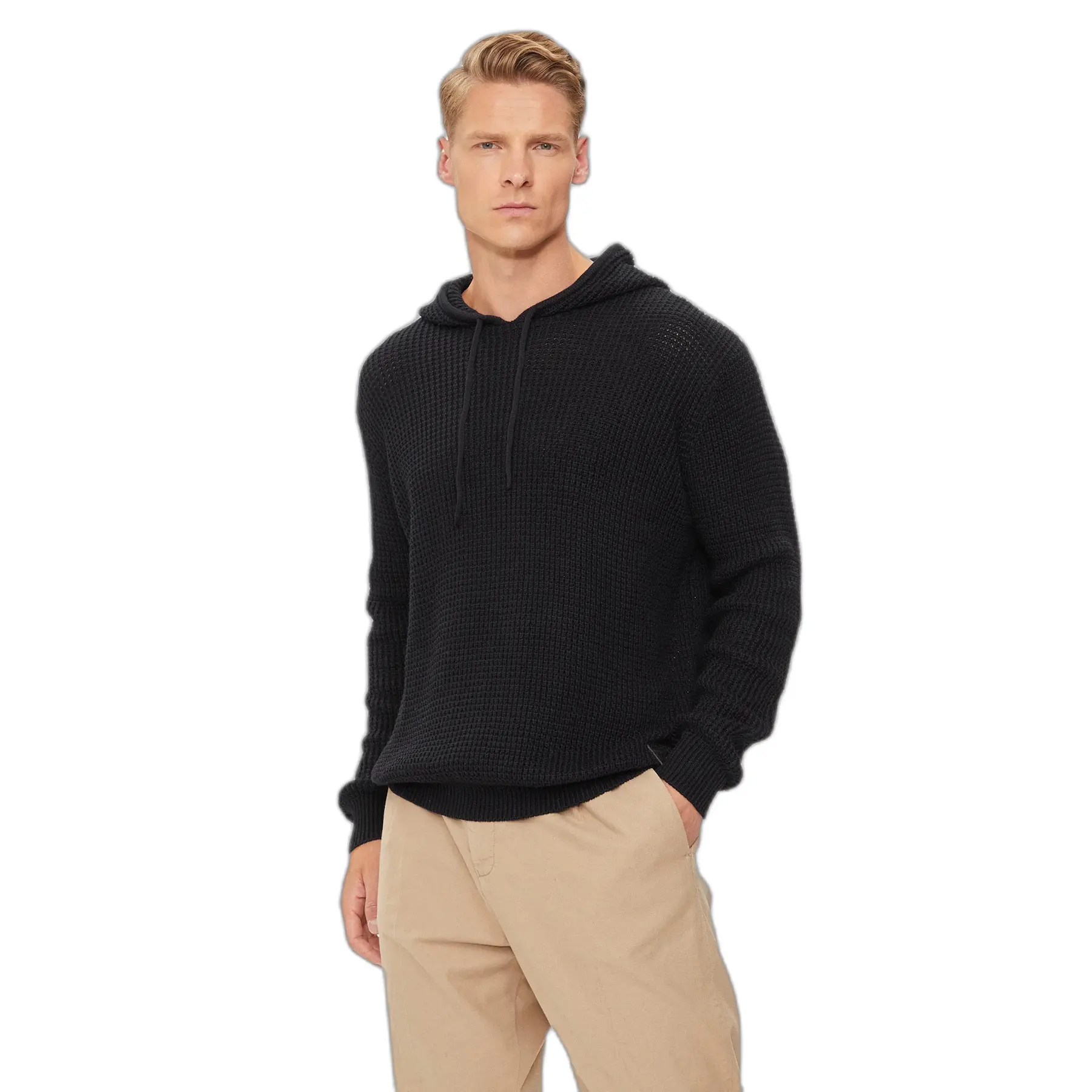 Guess Herren Derik Sweatshirt Synthetic Fabric Black Cm - Bild 3