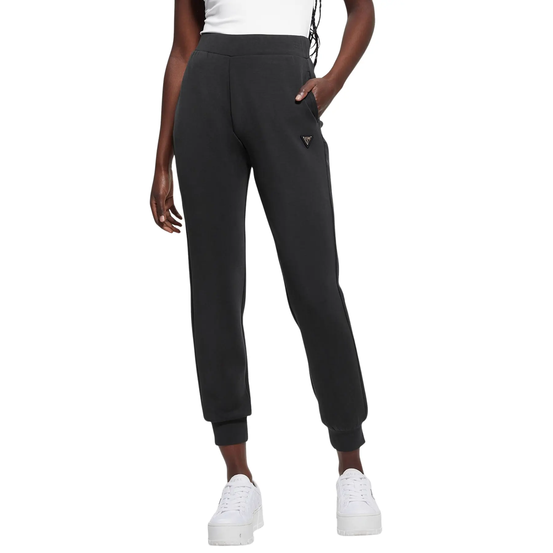 Guess Women's Black Joggers Olympe