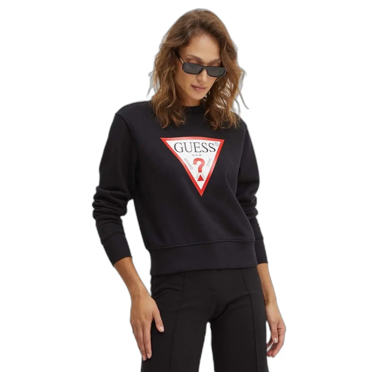 Fleece-Sweatshirt, Damen Guess Original