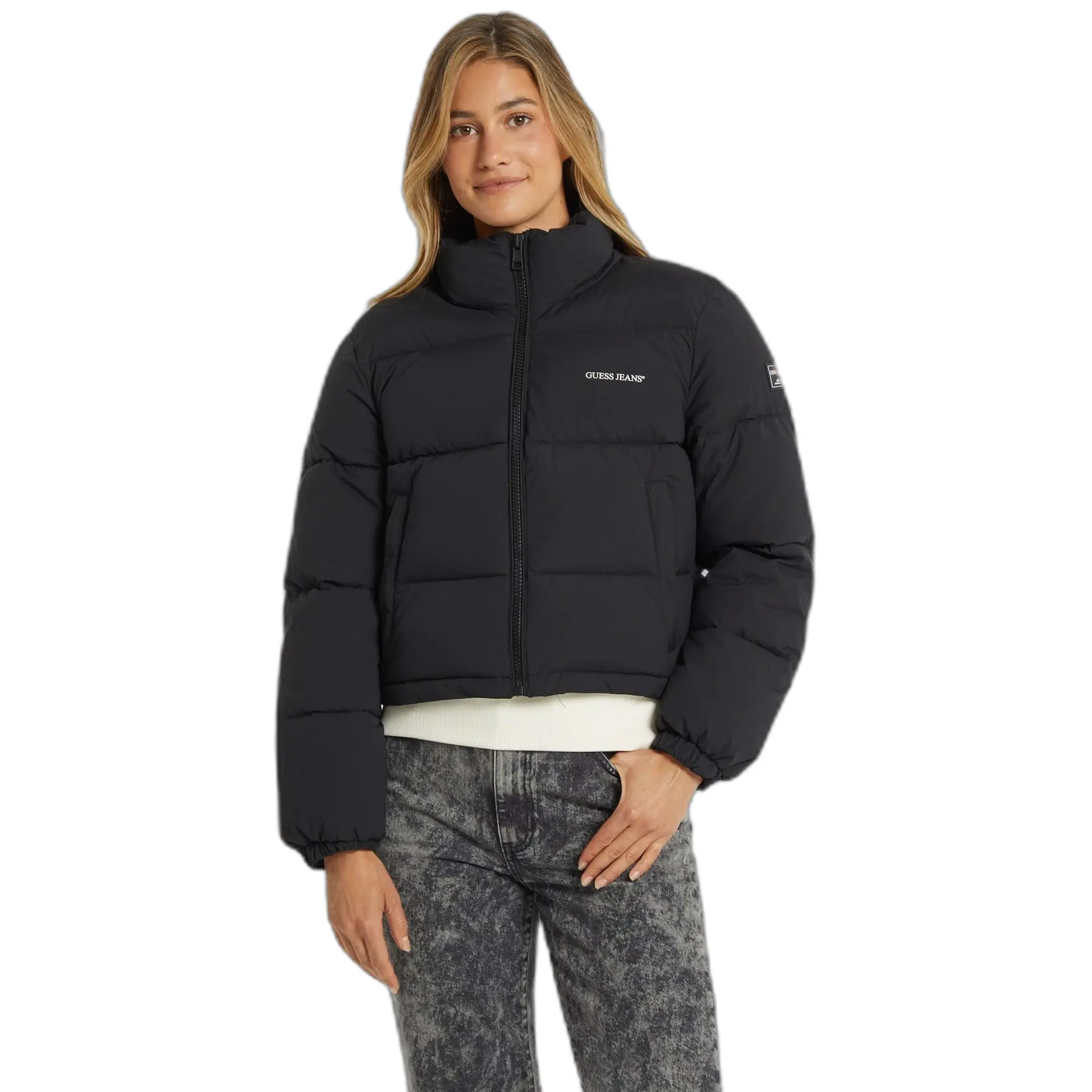 Giacca a vento cropped donna Guess GJ