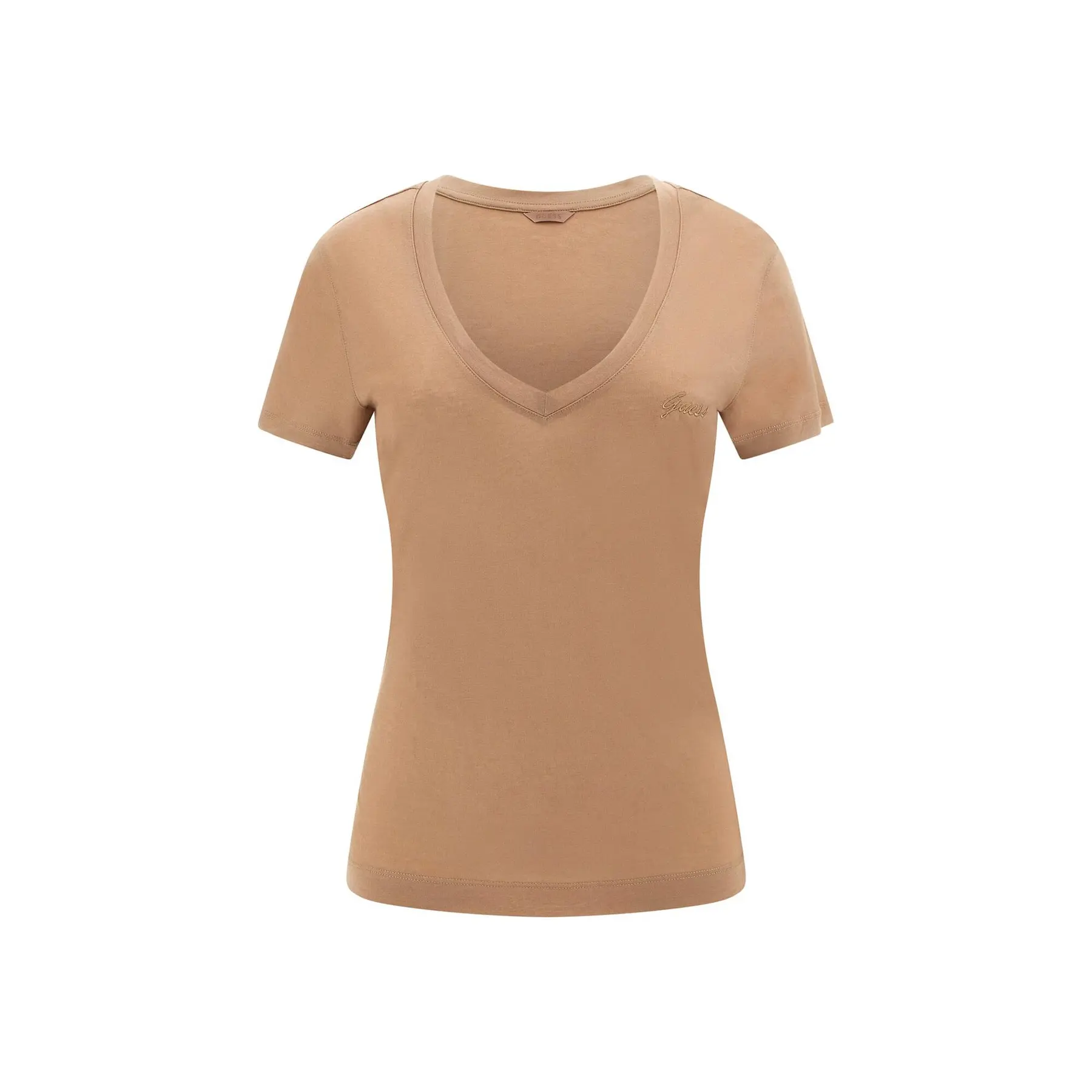 T-shirt basic aV neckline donna Guess