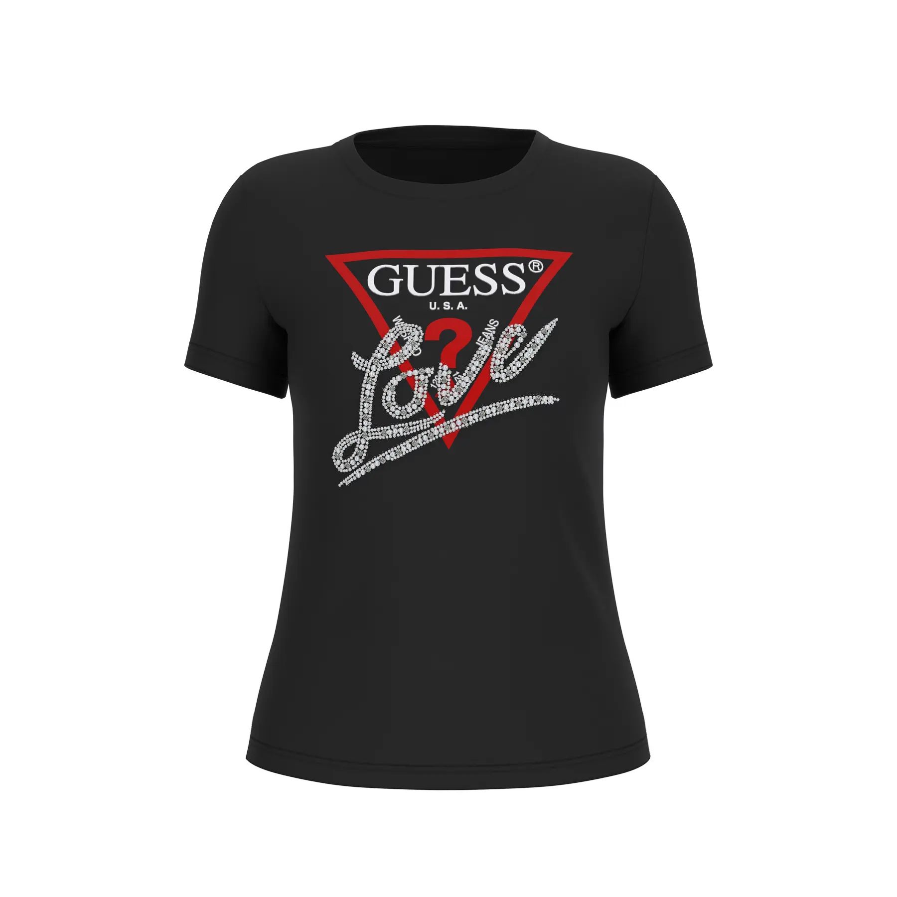 T-Shirt Guess Pearls Love Triangle