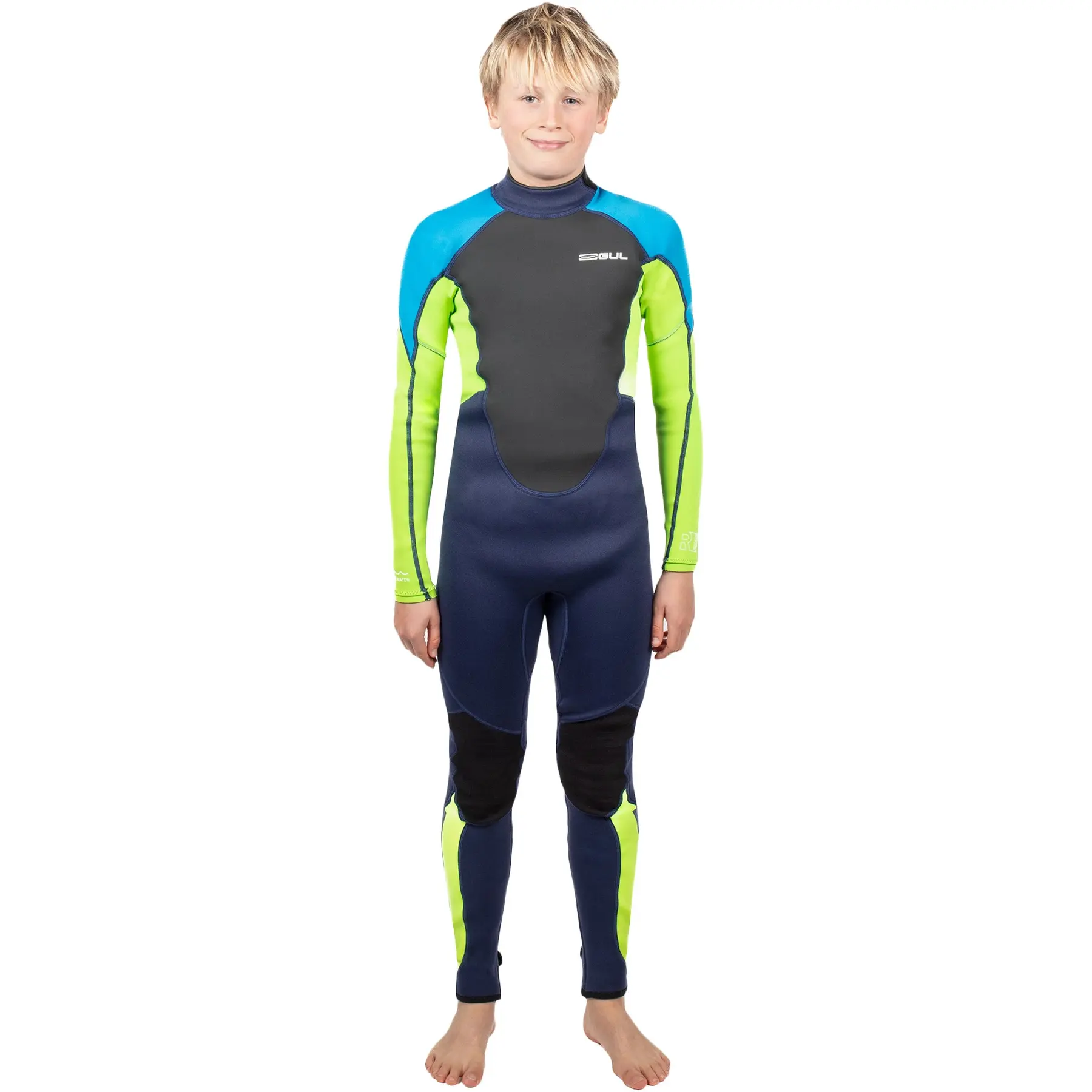 Langarmanzug Kinder GUL Response Flatlock 3/2 Back-Zip