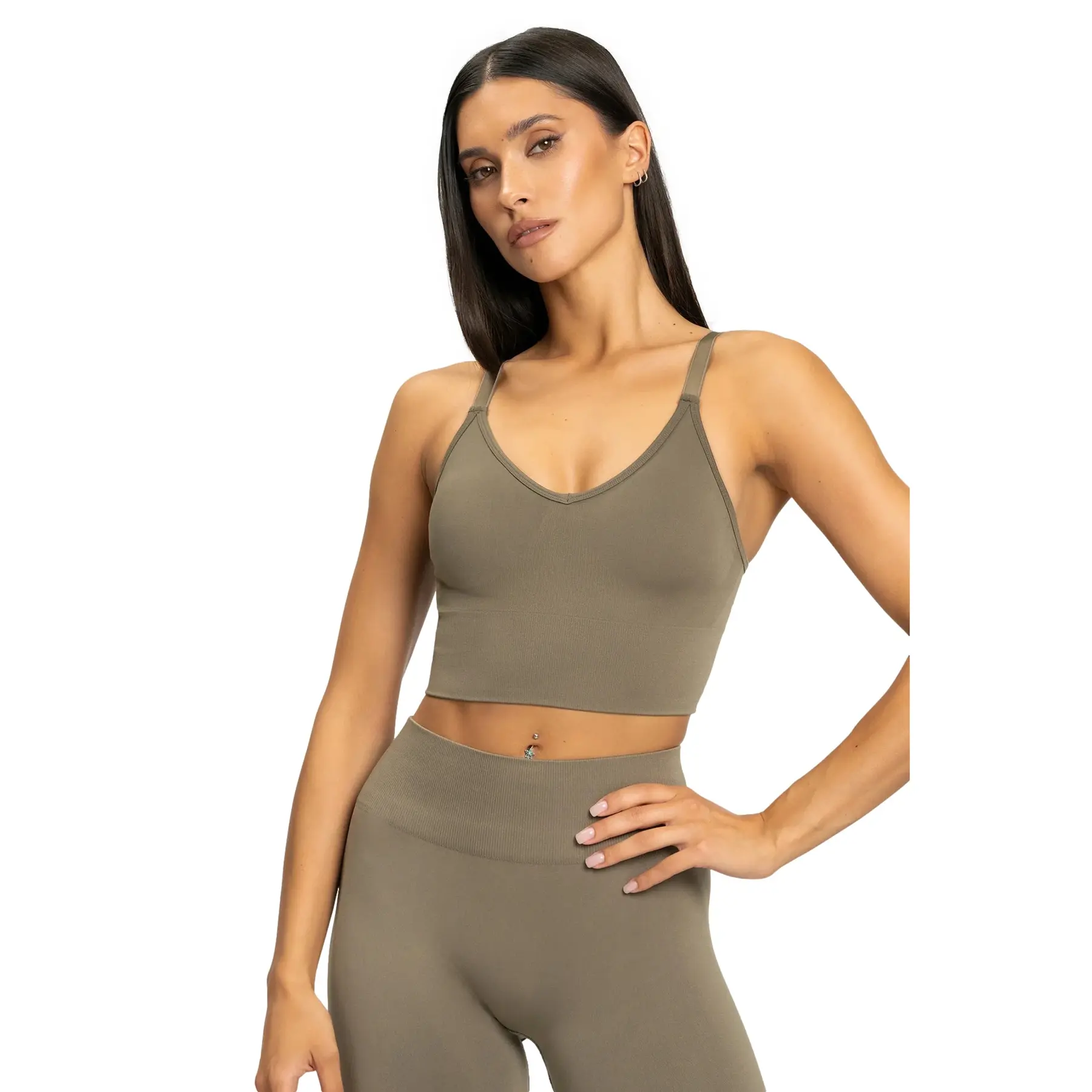 Canotta mid donna Gym Glamour Second Skin