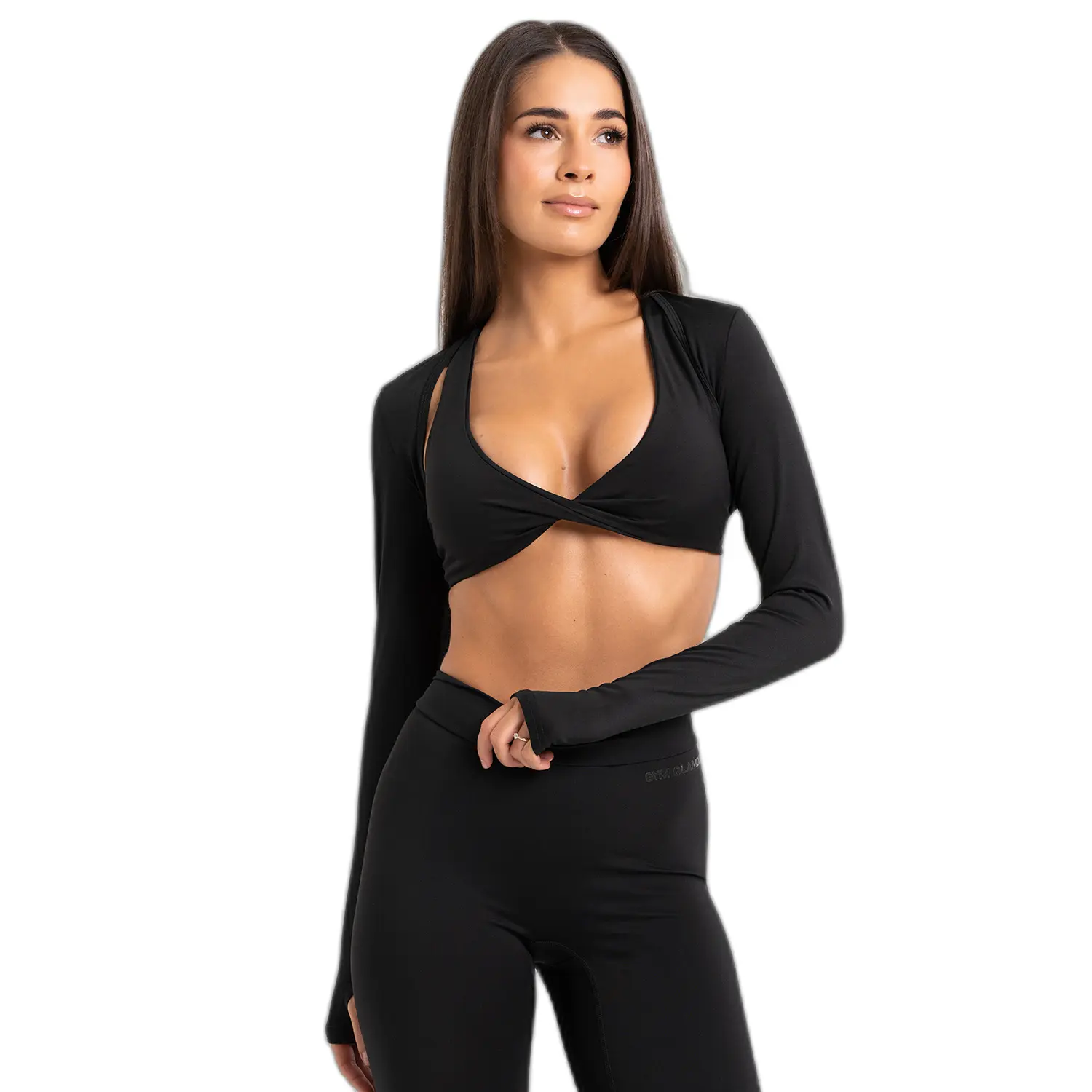 Long sleeve top for women Gym Glamour Shrug Glow