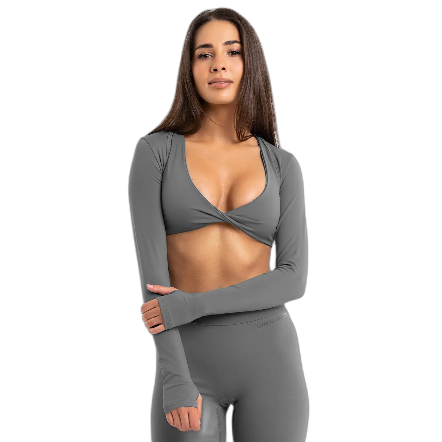 Long sleeve top for women Gym Glamour Shrug Glow