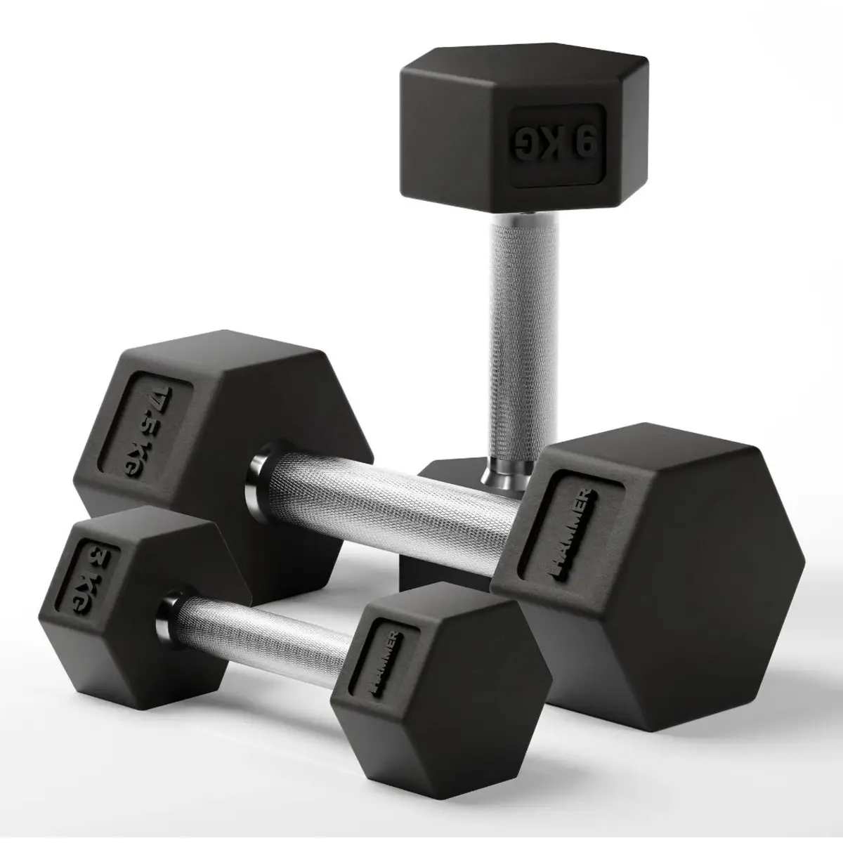 Hanteln Hammer Compacts hexagonal Pro 1 6 kg