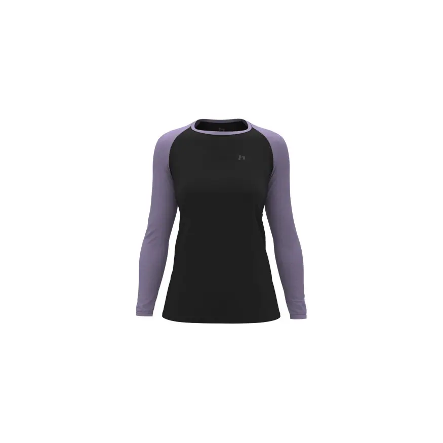 Hannah Women's Grey Long Sleeve T-Shirt Leslie