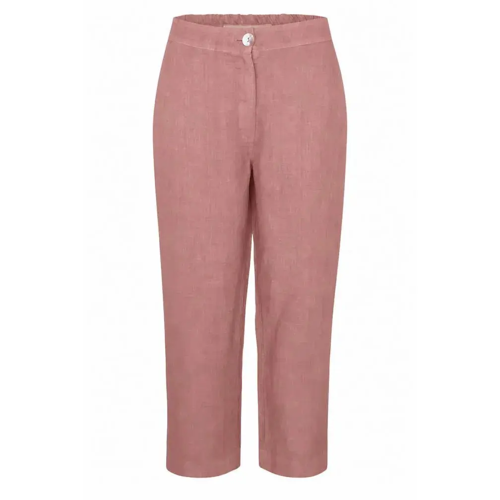 Pantaloni curve in lino donna Haris Cotton