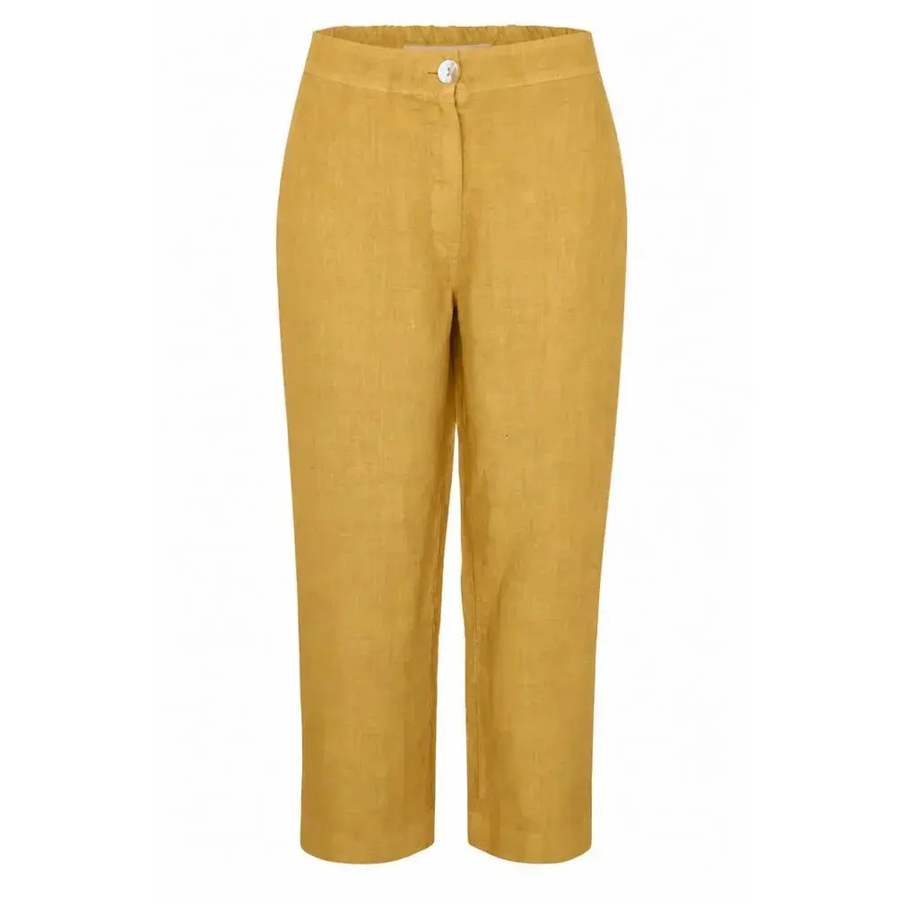 Pantaloni curve in lino donna Haris Cotton