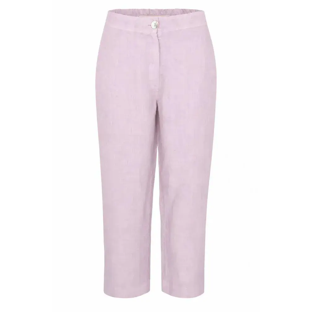 Pantaloni curve in lino donna Haris Cotton